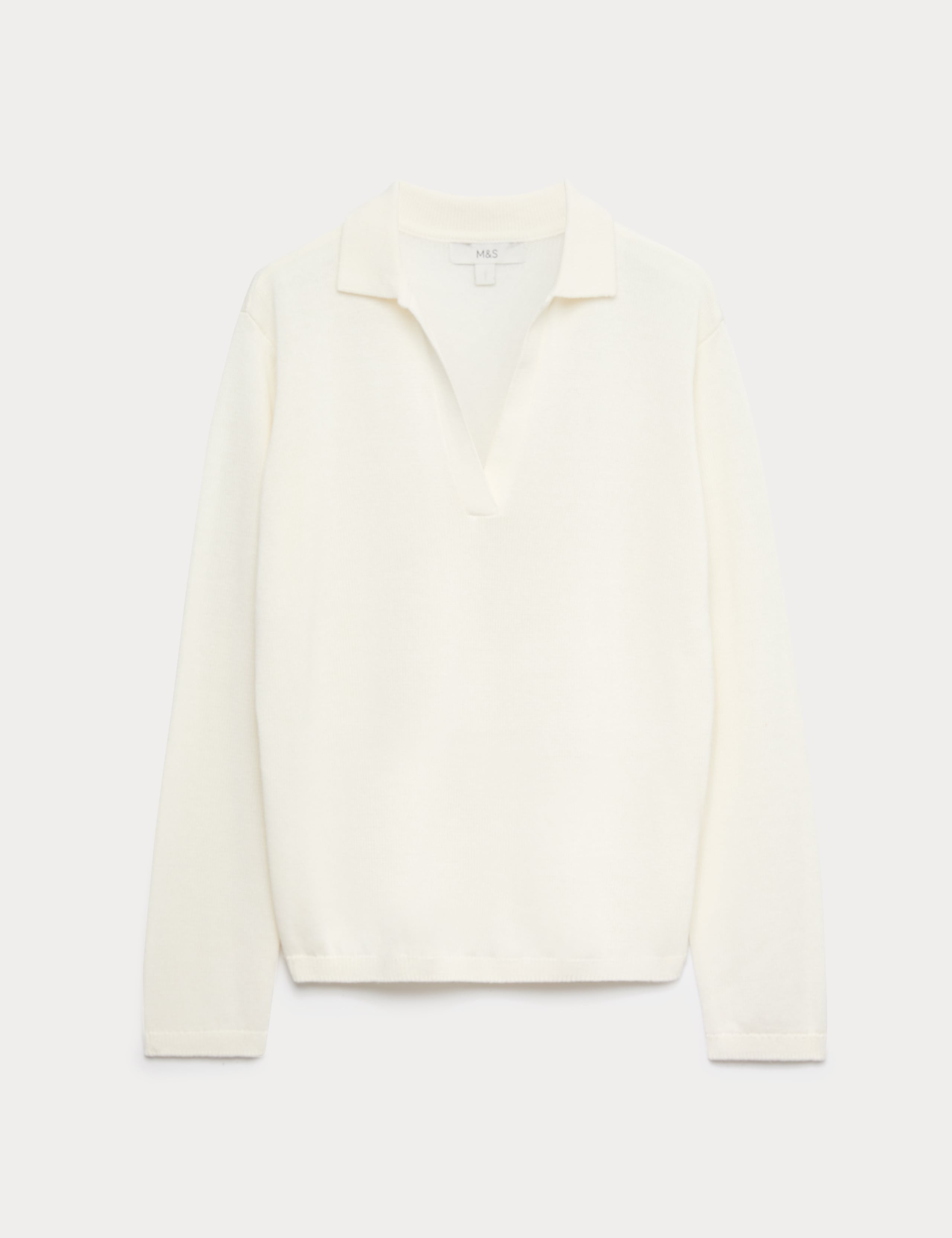 Collared Knitted Top with Linen 2 of 5