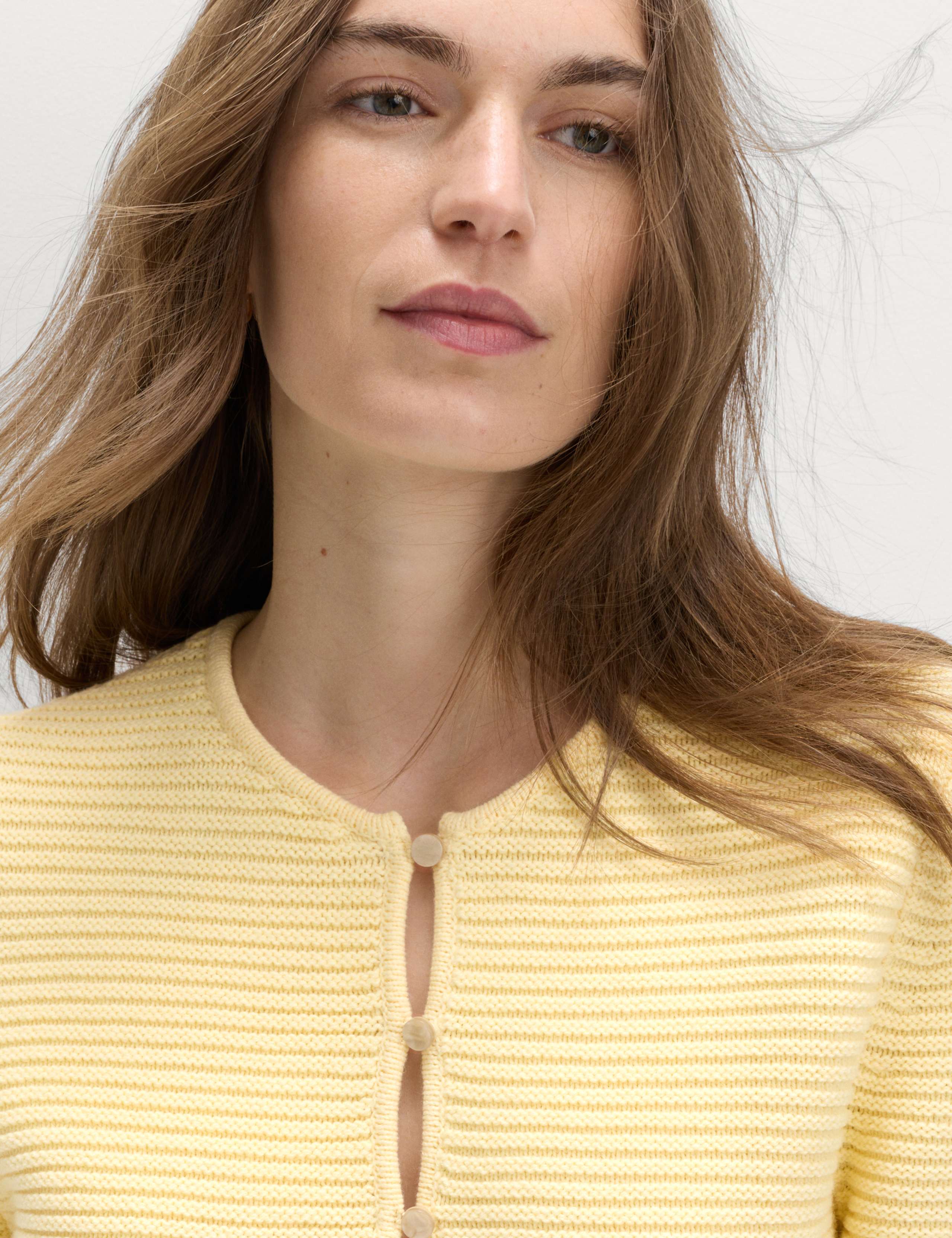 Cotton Rich Ruffle Detail Cardigan 6 of 6