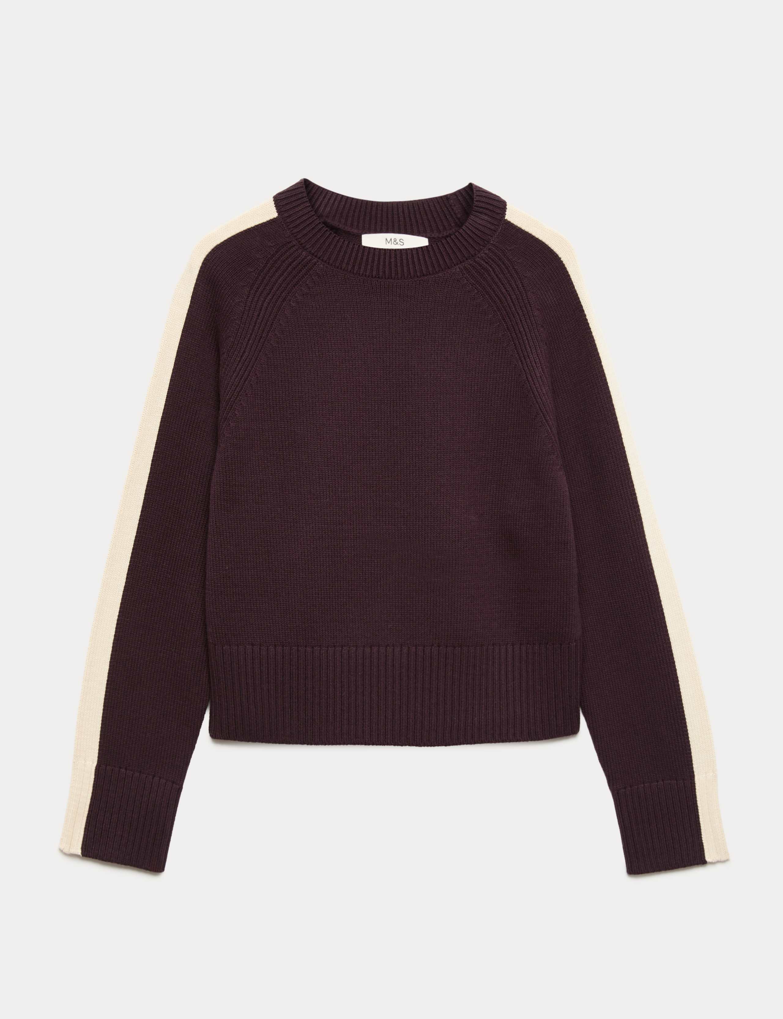 Cotton Rich Striped Crew Neck Jumper 2 of 5