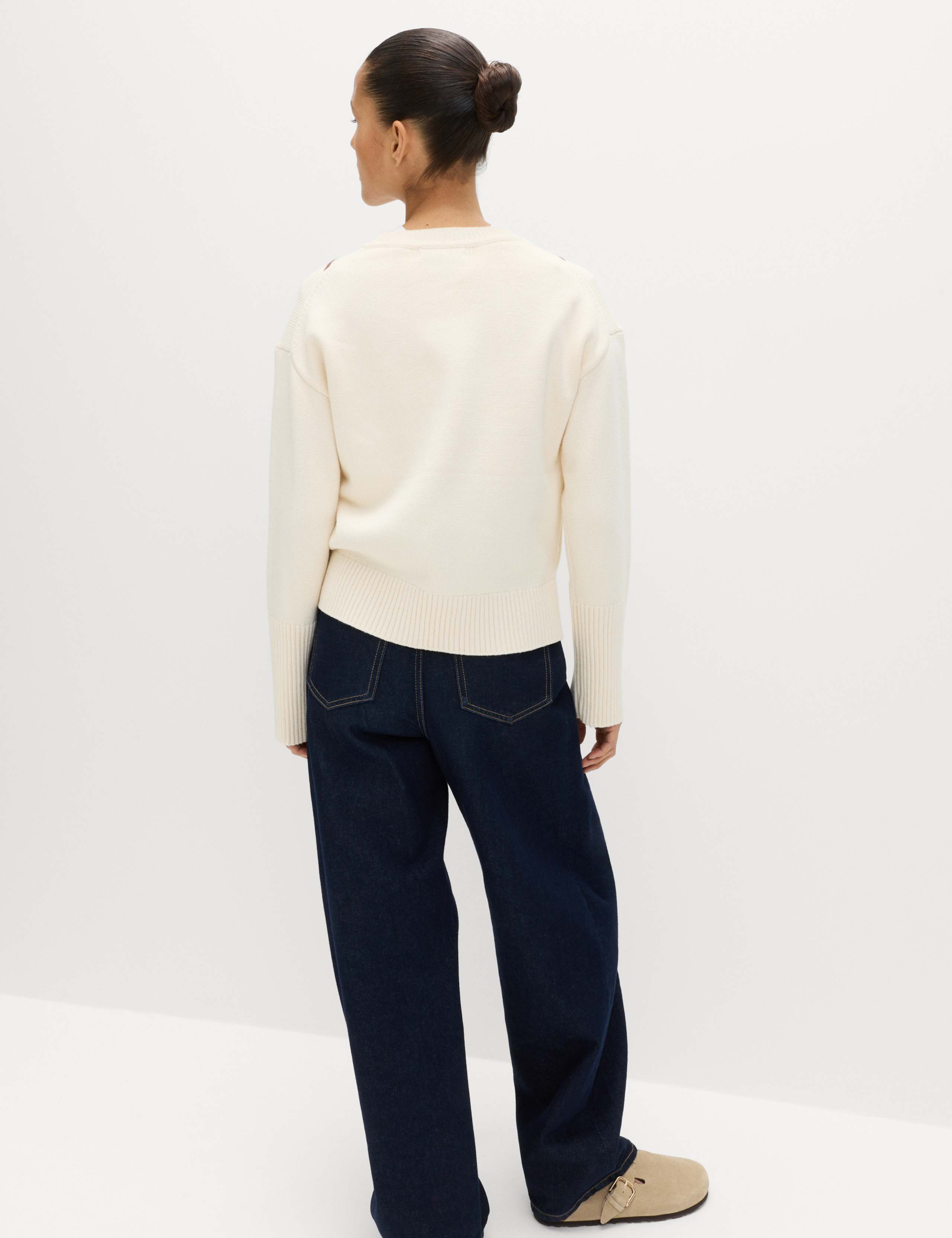 Cotton Rich Argyle Crew Neck Jumper 6 of 6