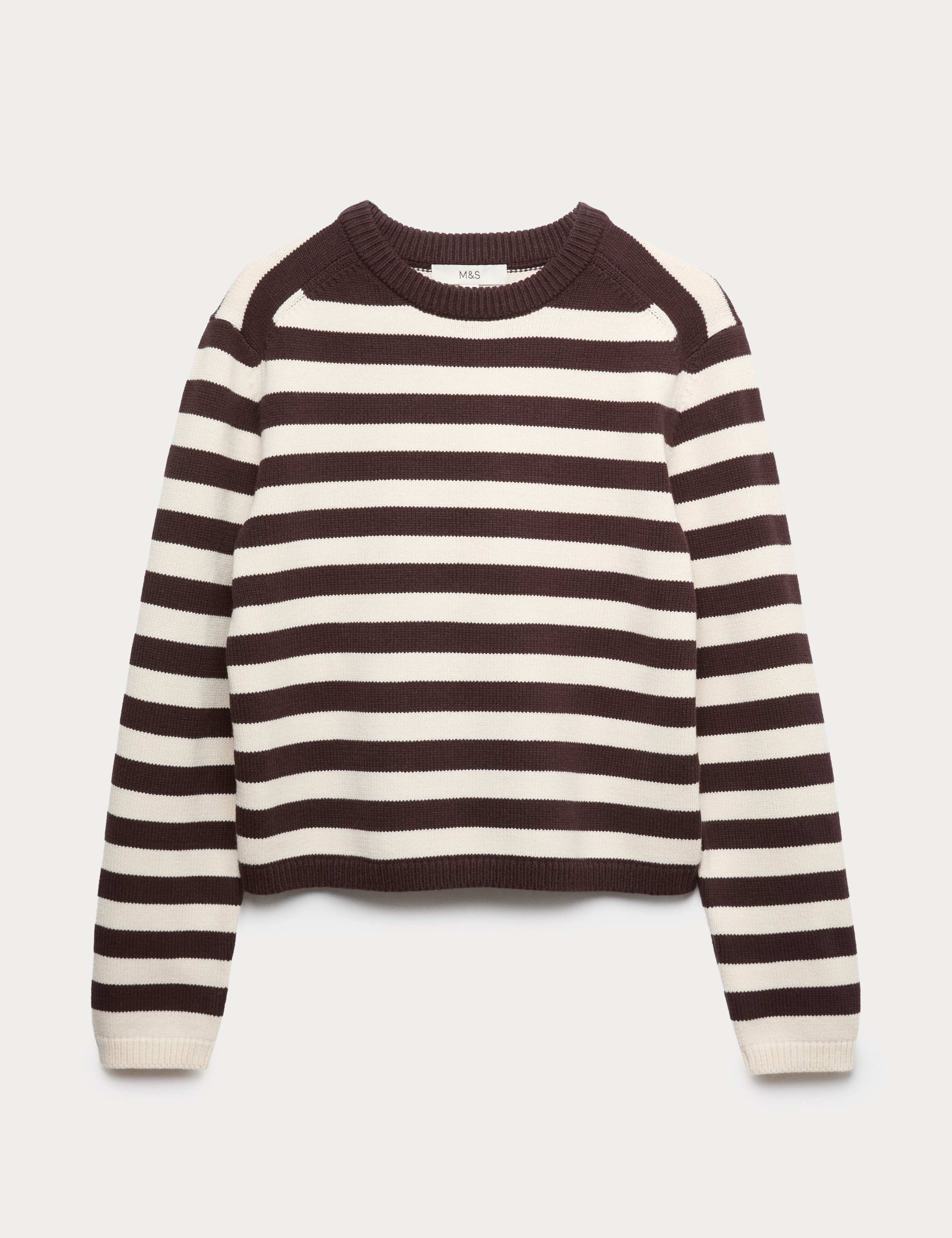 Cotton Rich Striped Cropped Jumper 2 of 4