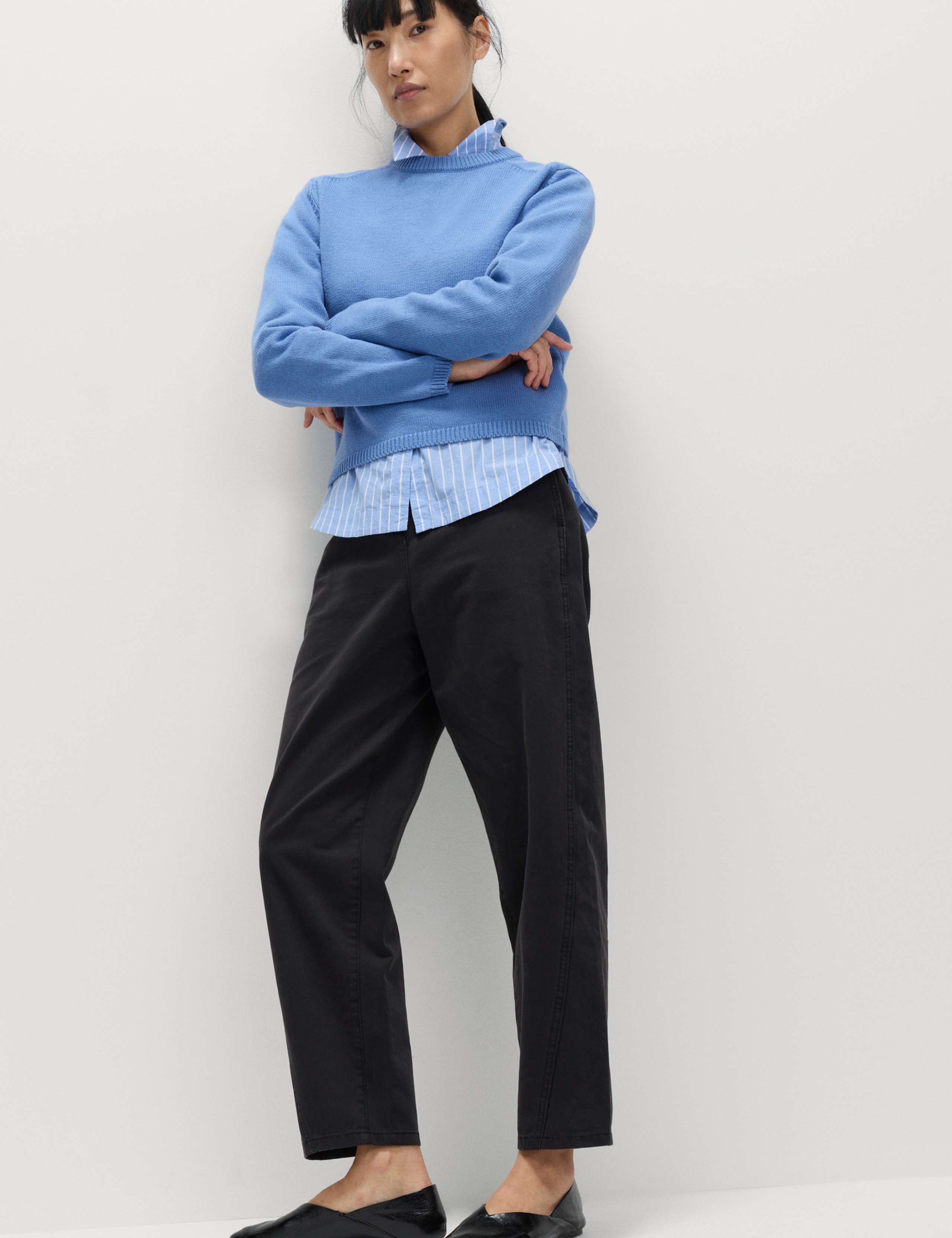 Cotton Rich Cropped Jumper 4 of 5