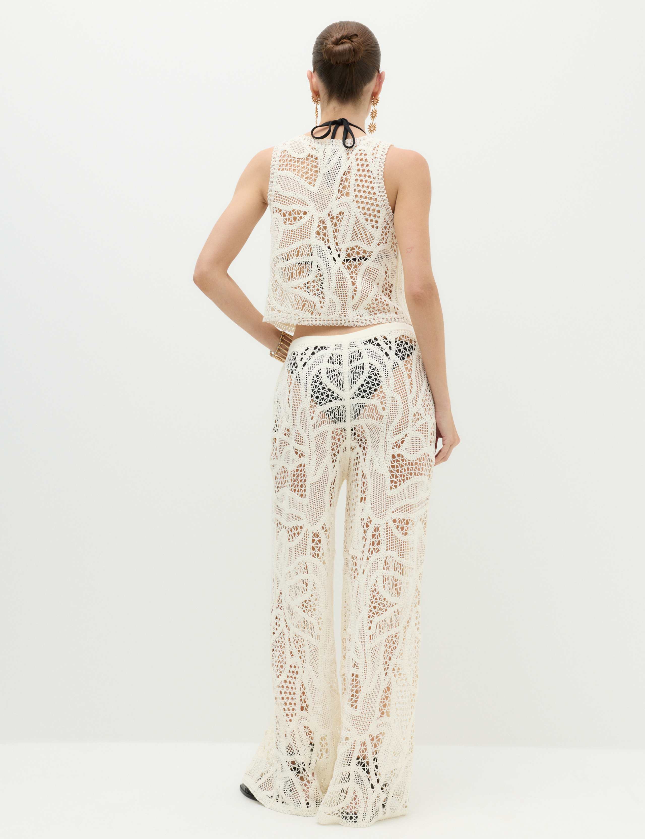 Crochet Style Knitted Trousers 4 of 6
