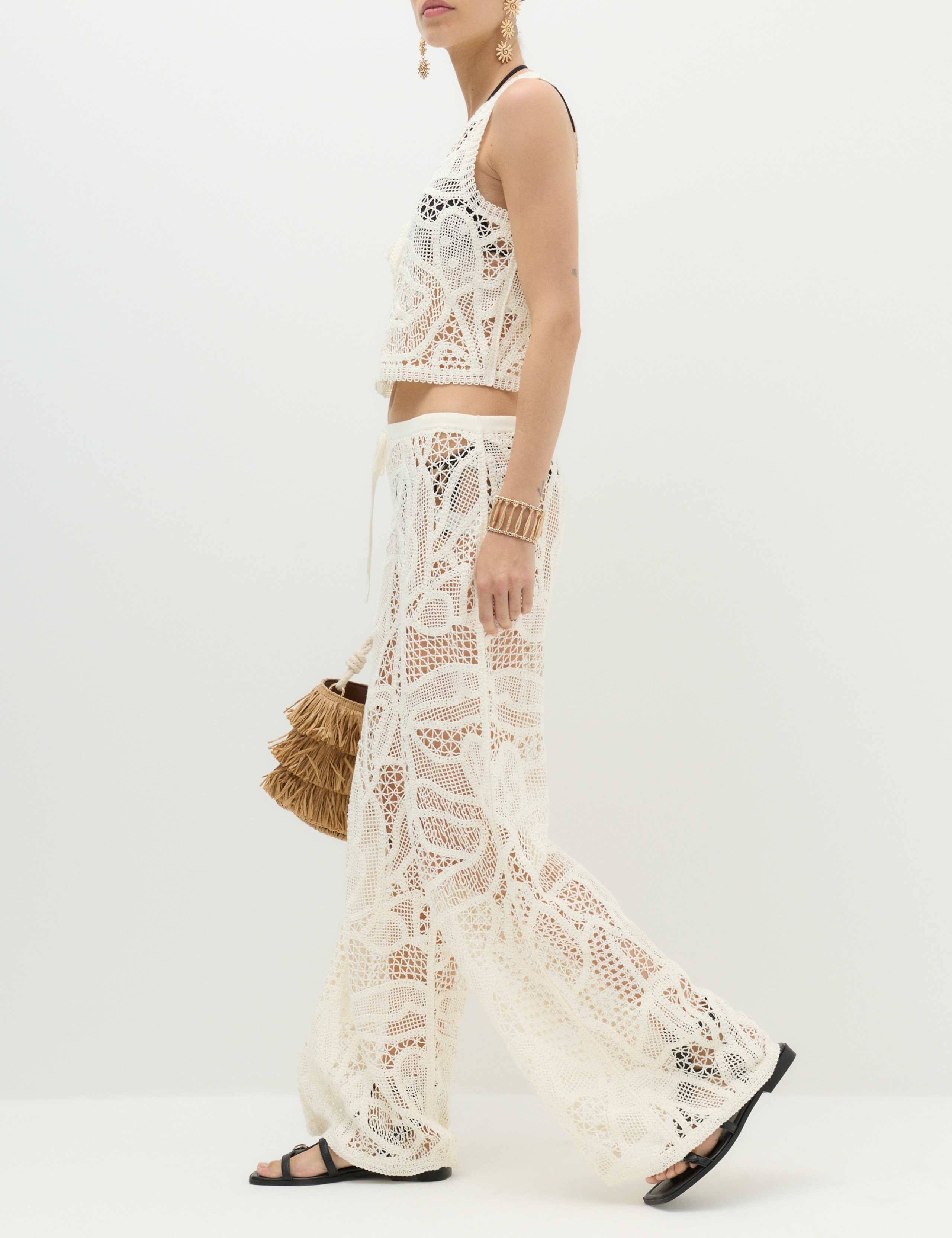 Crochet Style Knitted Trousers 6 of 6
