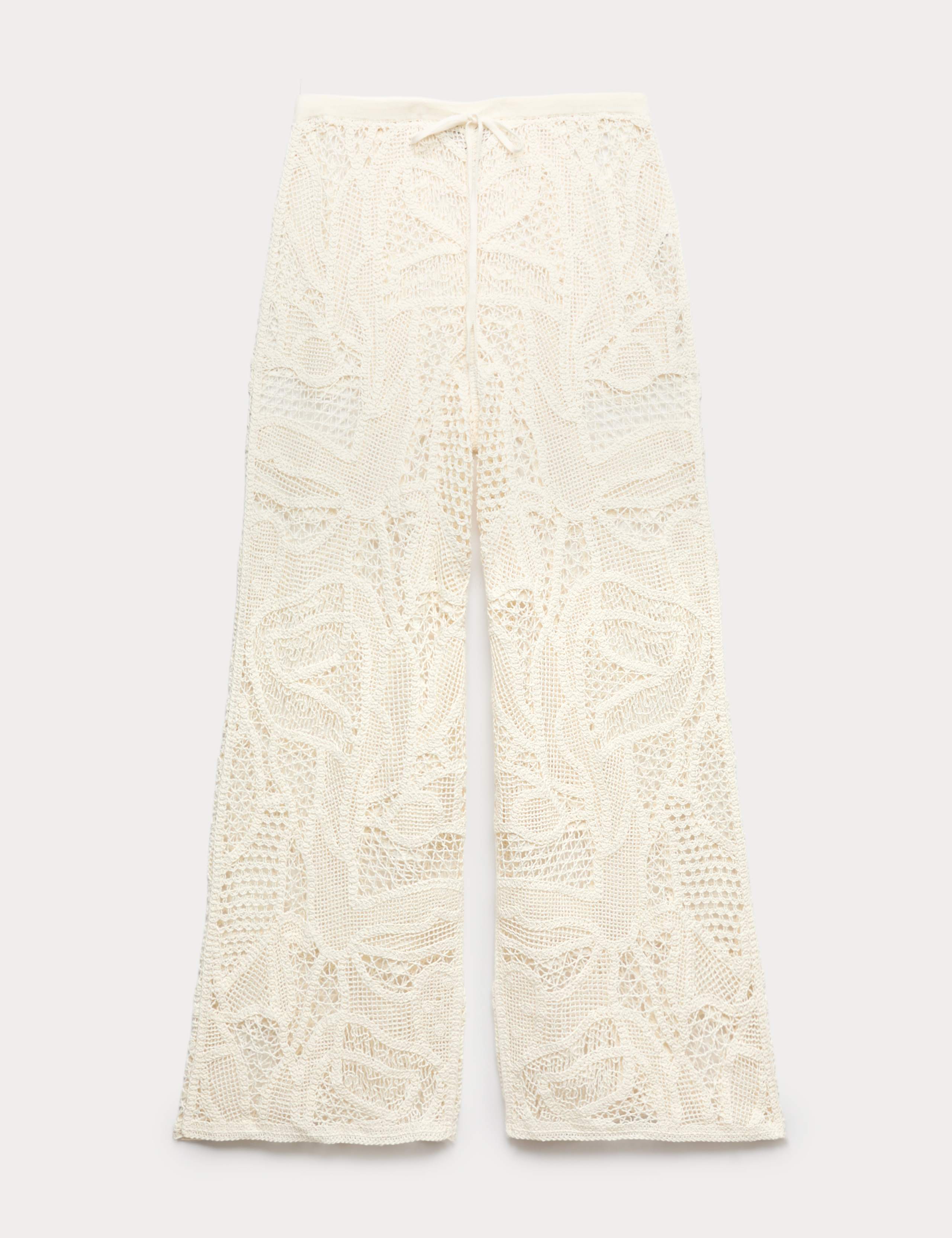 Crochet Style Knitted Trousers 2 of 6