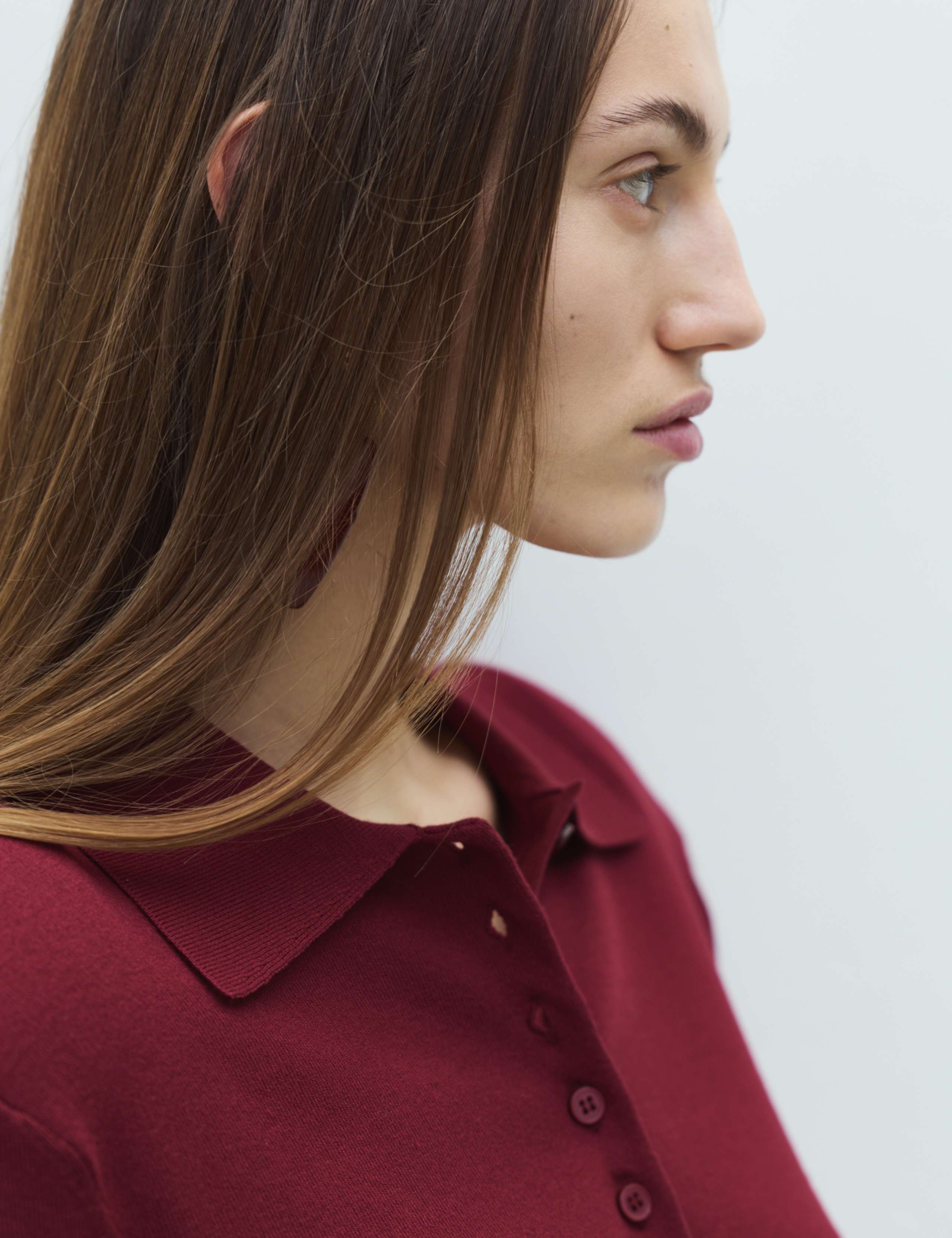 Collared Slim Fit Cropped Knitted Top 7 of 7