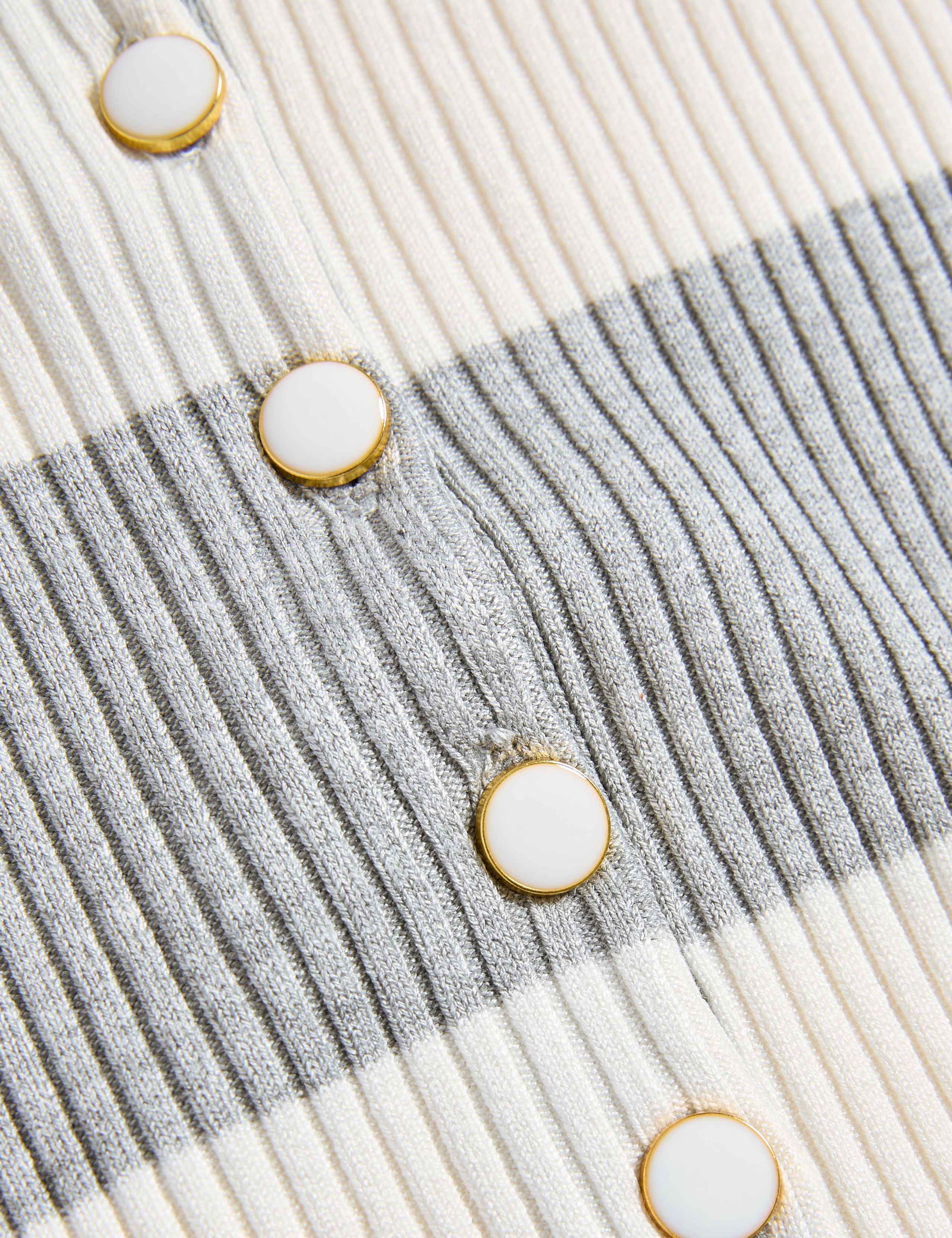 Soft Touch Striped Collared Knitted Top 7 of 7