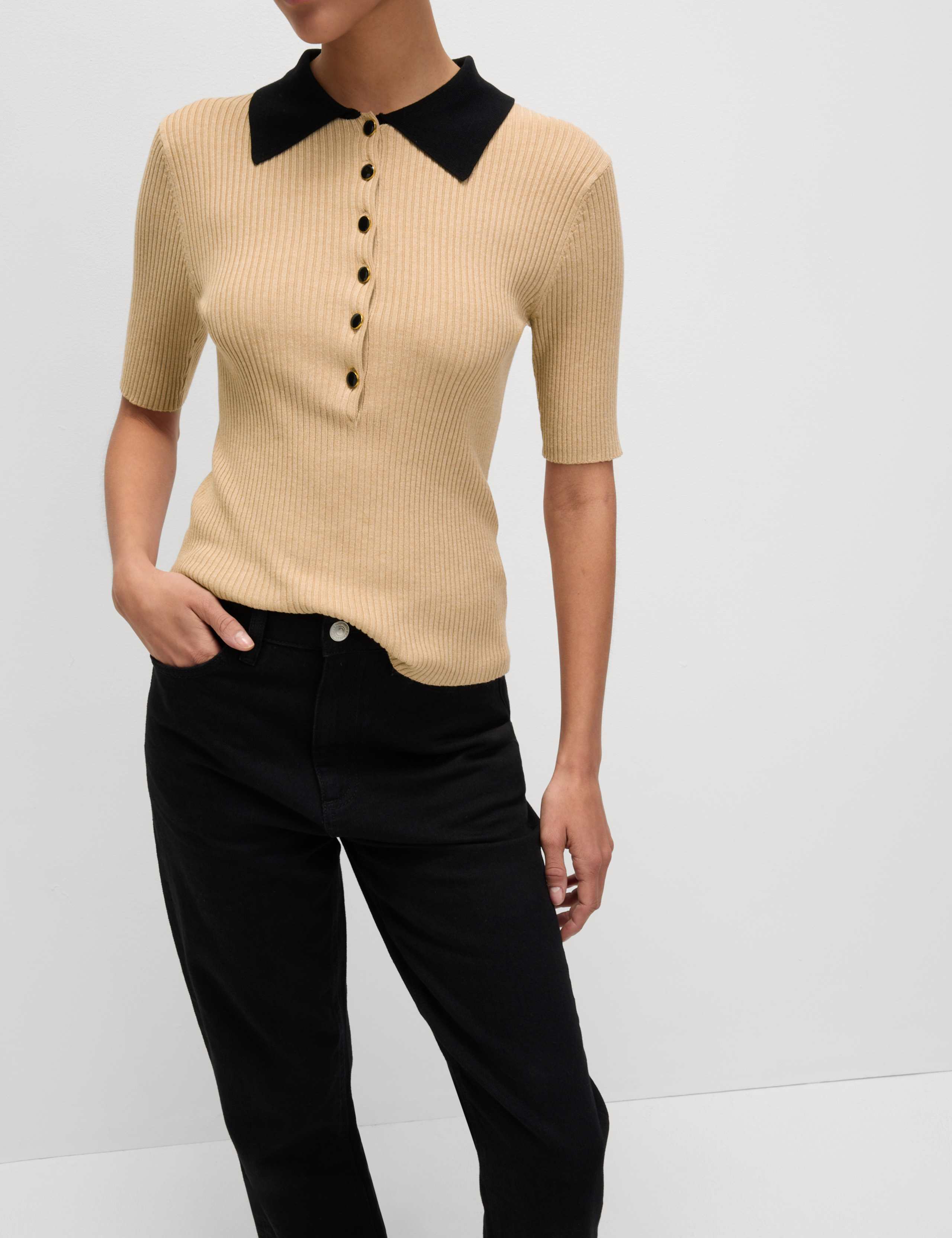 Soft Touch Collared Knitted Top 5 of 6