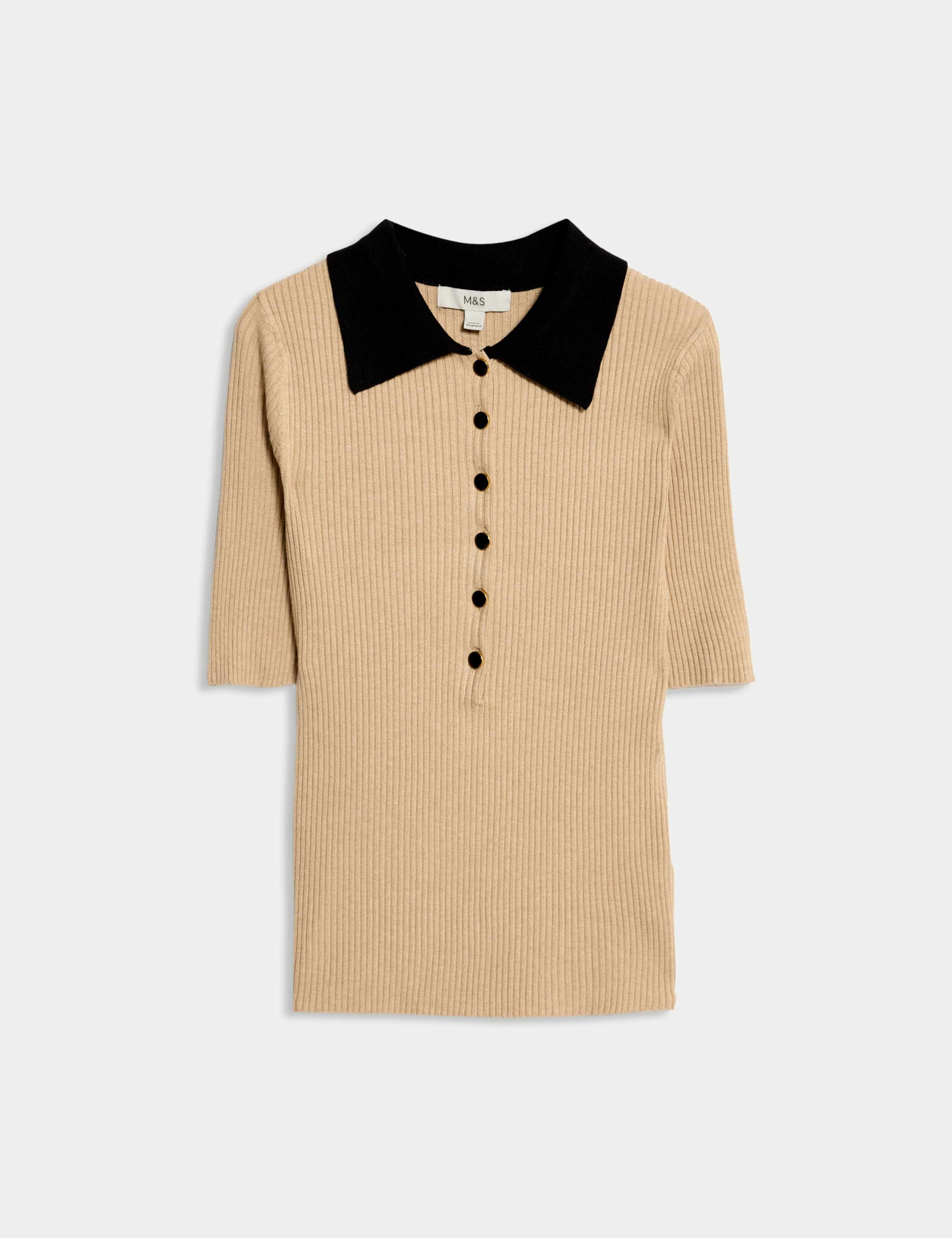 Soft Touch Collared Knitted Top 2 of 6