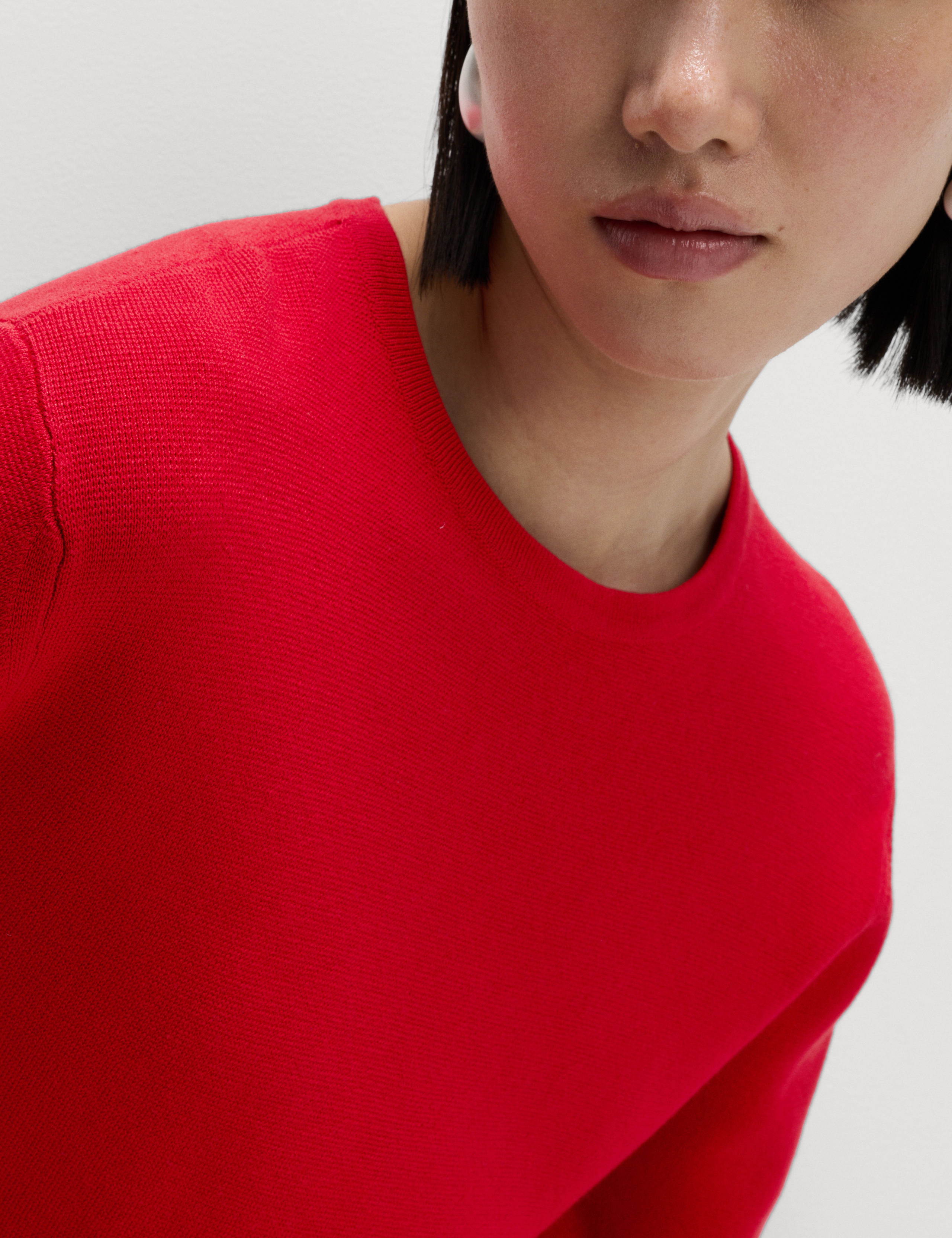 Crew Neck Waisted Knitted Top 4 of 6