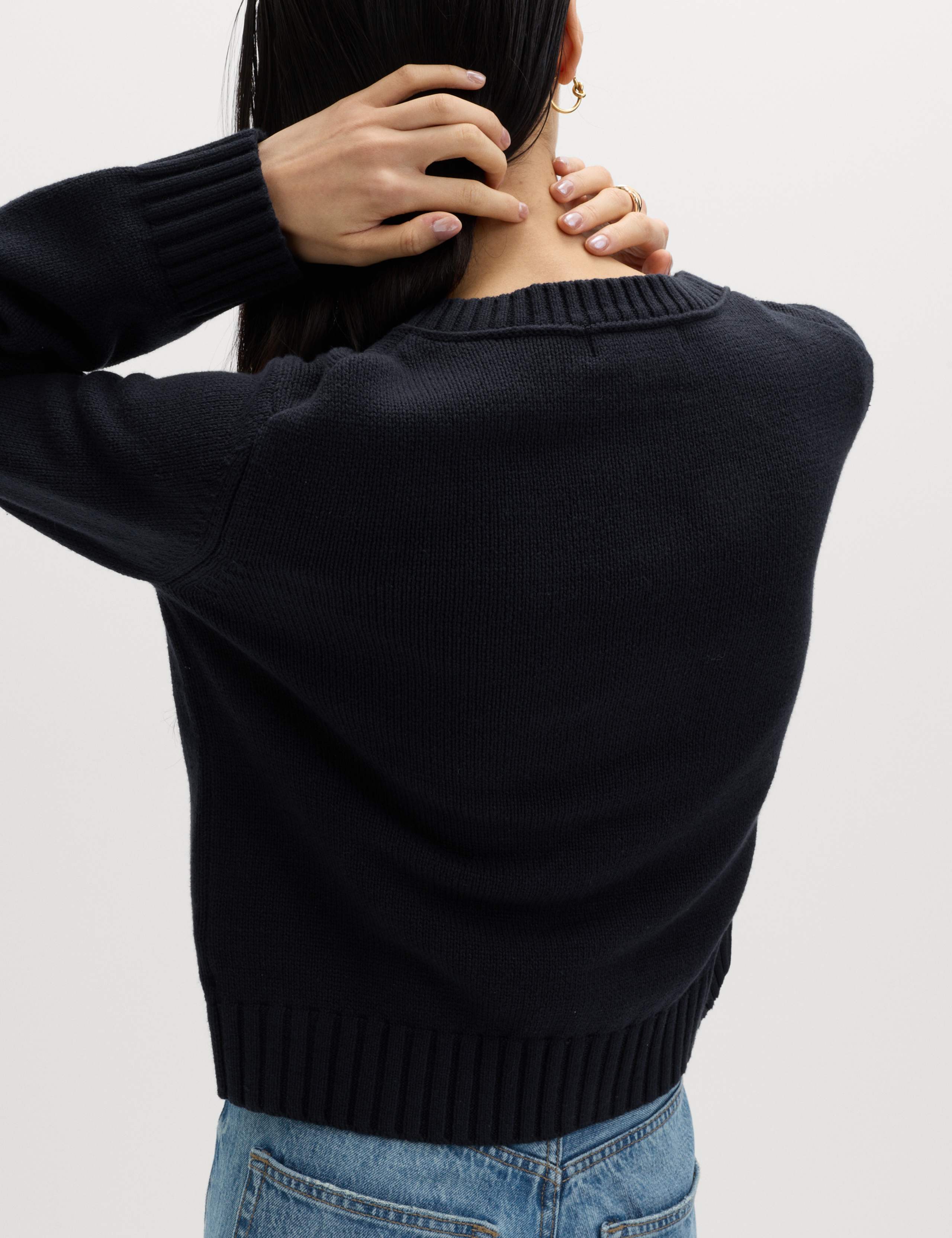 Cotton Rich Crew Neck Button Front Cardigan 6 of 6