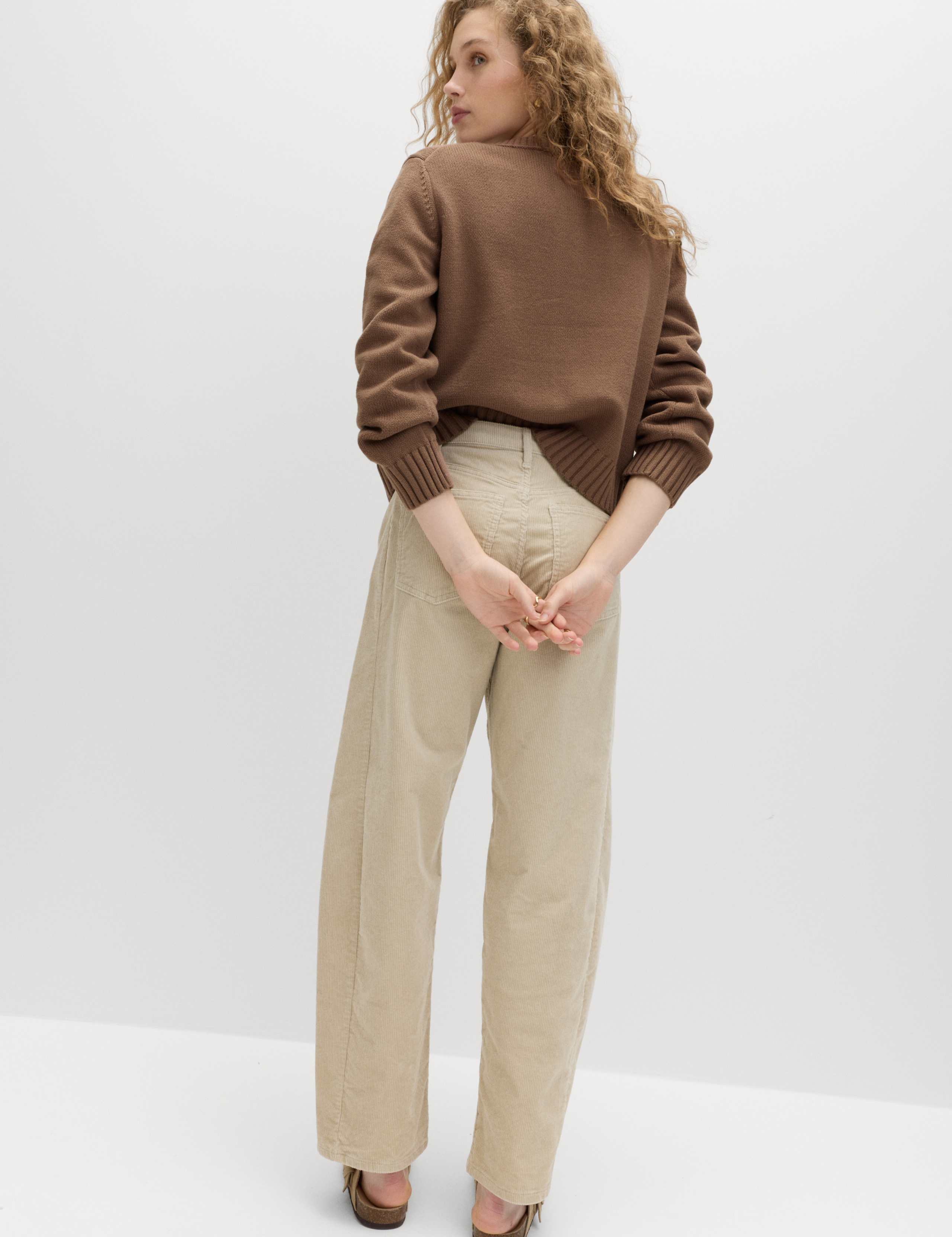 Cotton Rich Crew Neck Button Front Cardigan 6 of 6