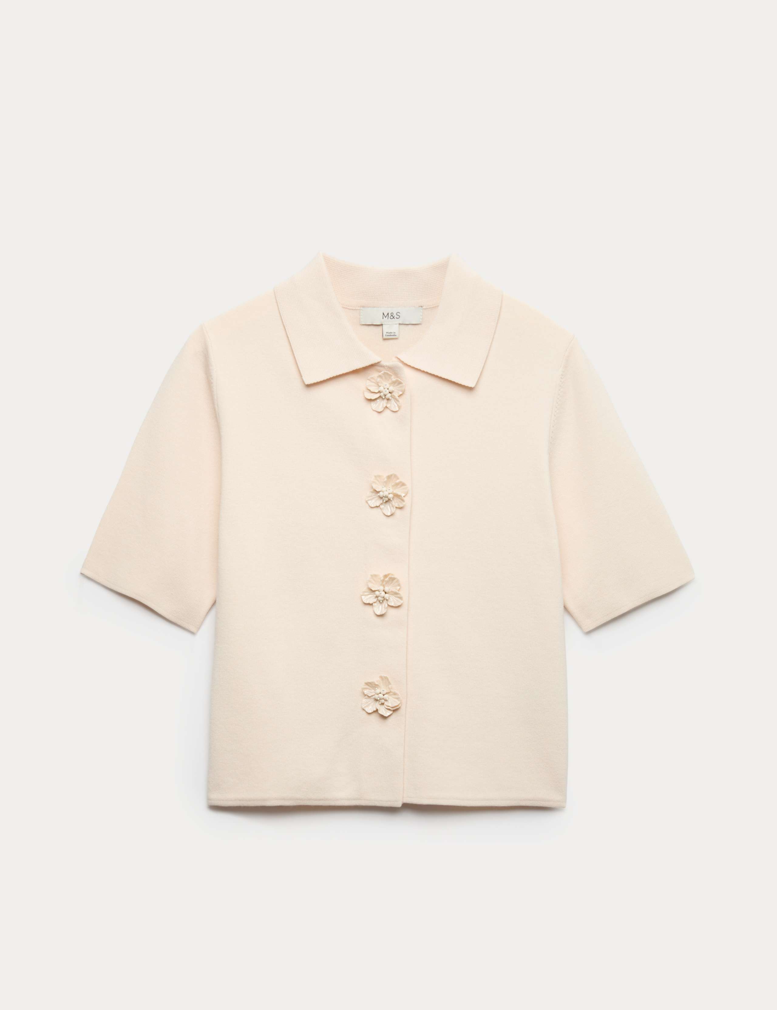 Button Detail Slim Fit Cardigan 2 of 5