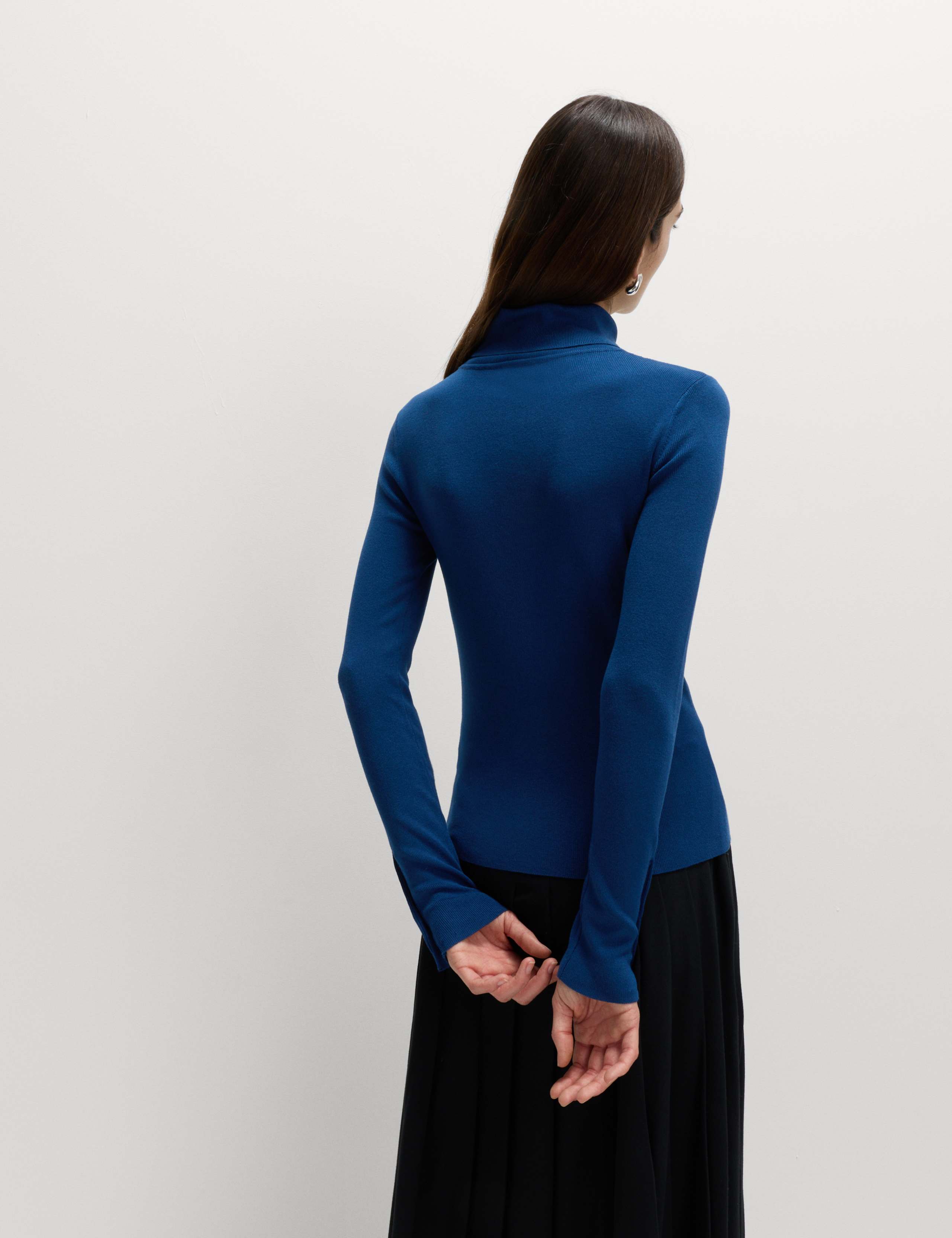 Ribbed Roll Neck Button Detail Jumper 4 of 7