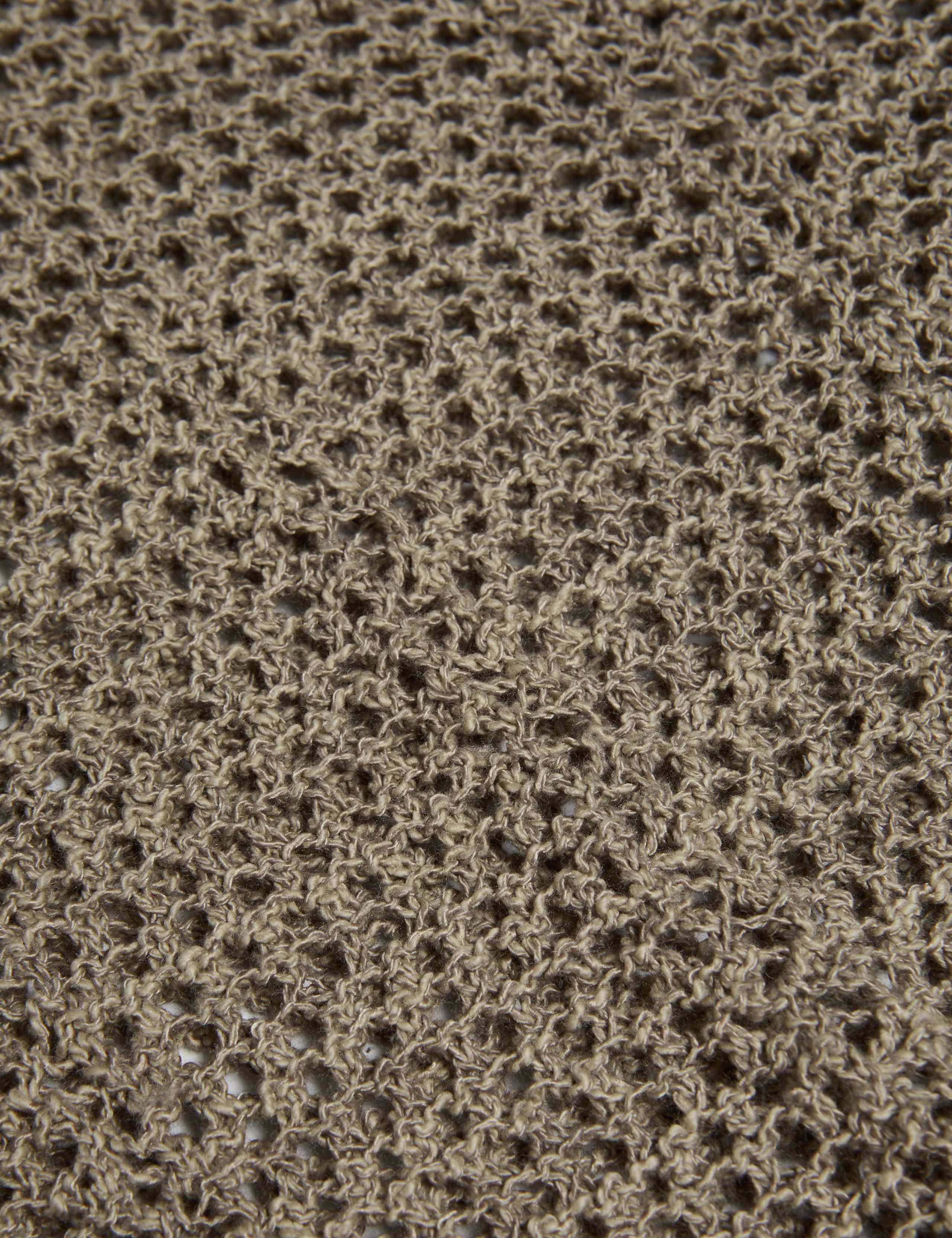 Cotton Rich Open Stitch Cropped Cardigan 6 of 6