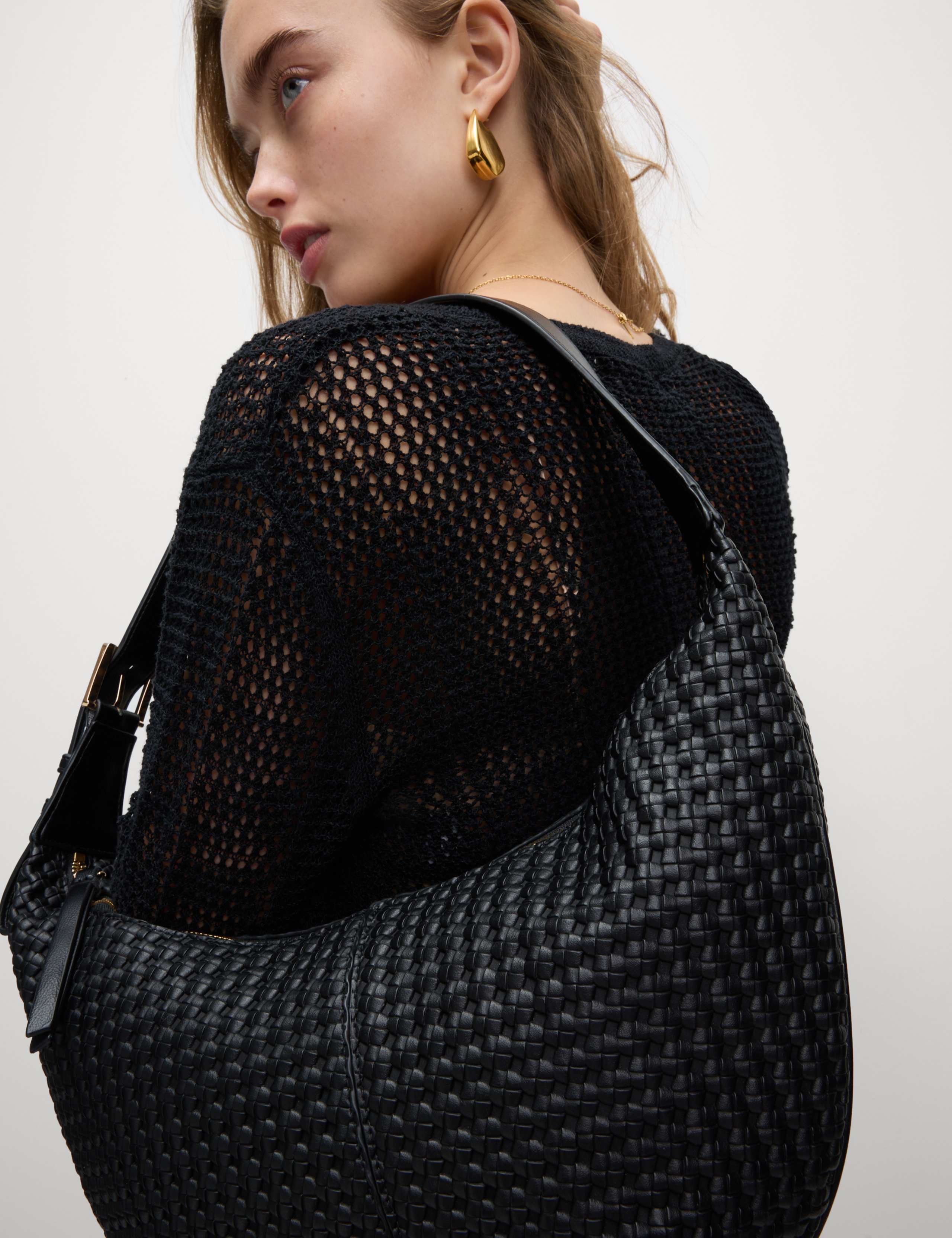 Cotton Rich Open Stitch Cropped Cardigan 4 of 8