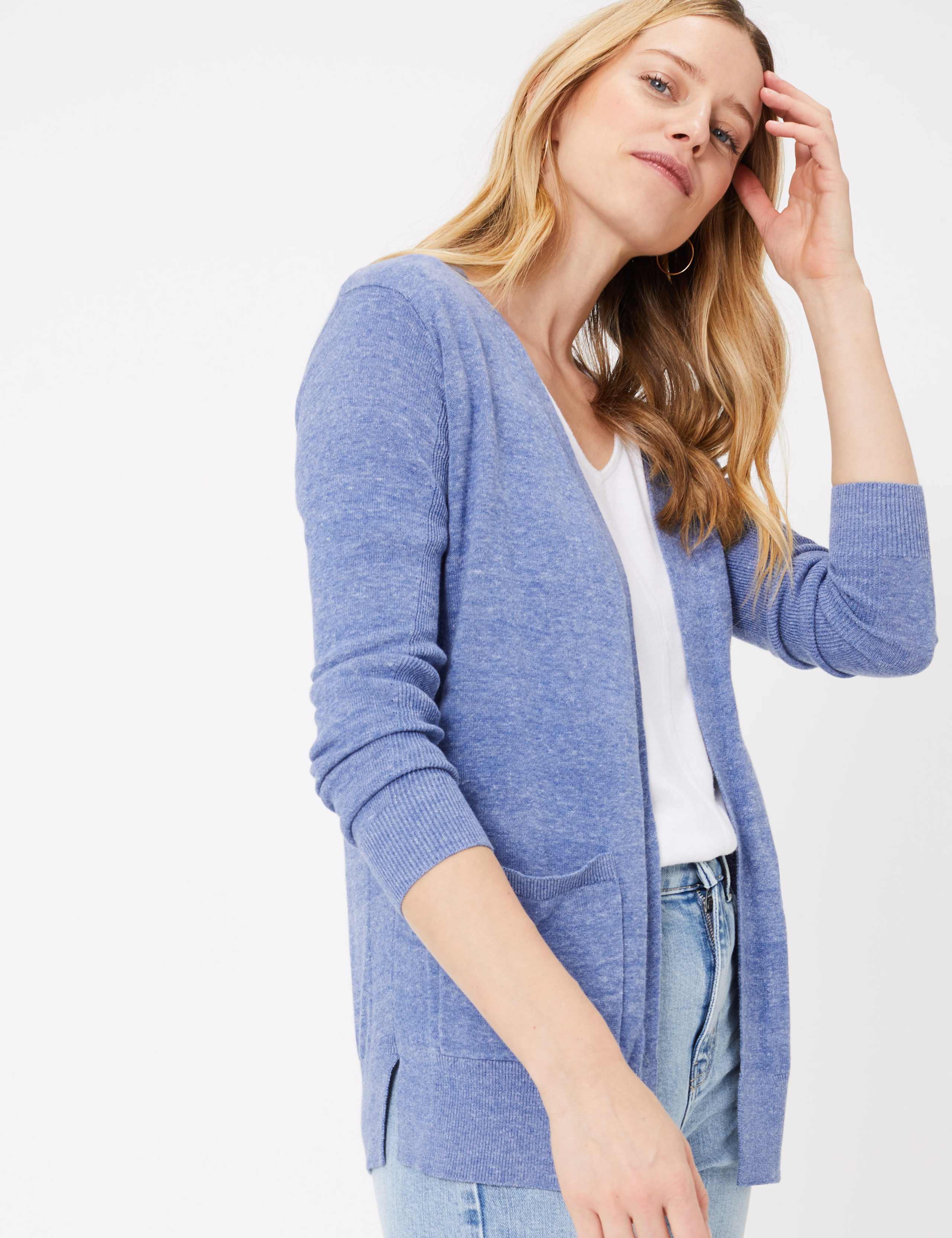 Pure Cotton Relaxed Cardigan 3 of 4