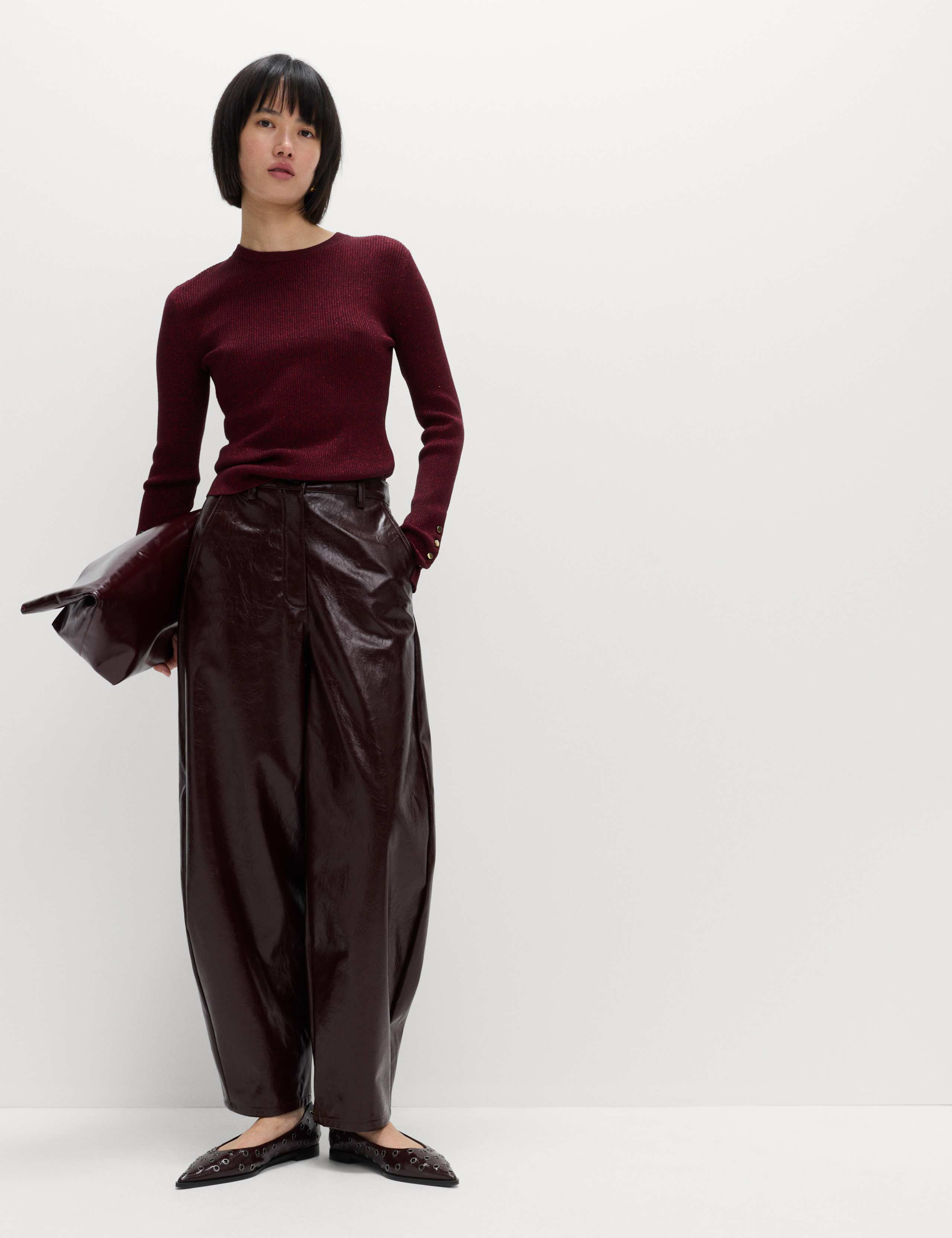 Sparkly Ribbed Button Detail Jumper 4 of 5