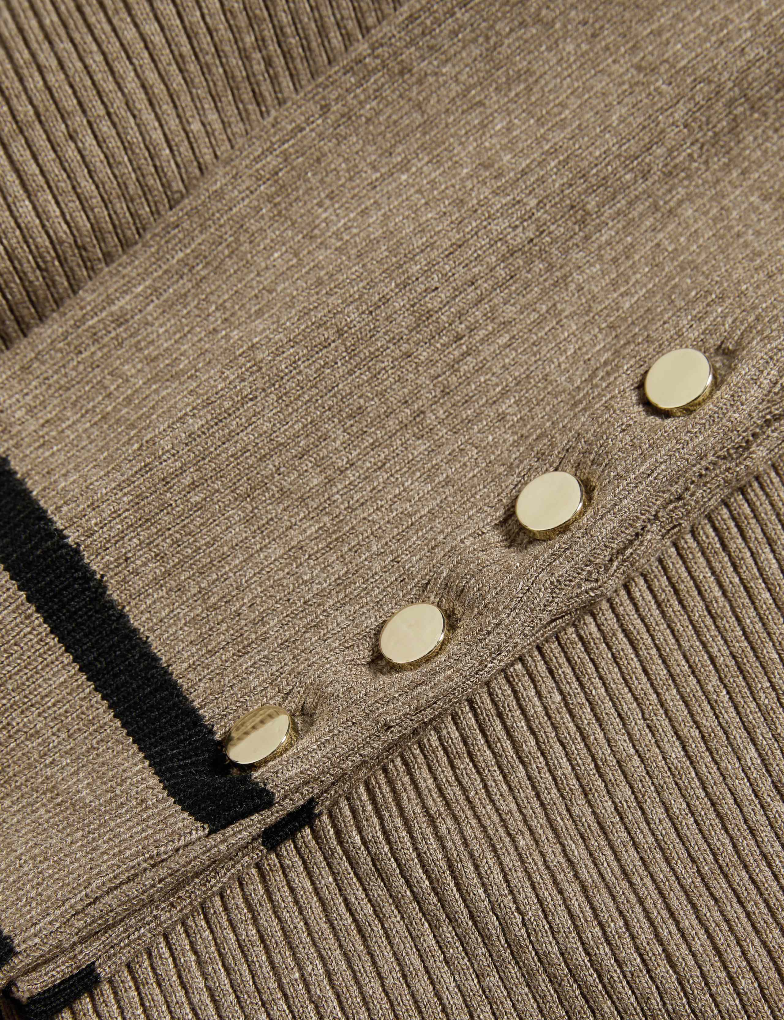 Ribbed Tipped Detail Crew Neck Jumper 7 of 7