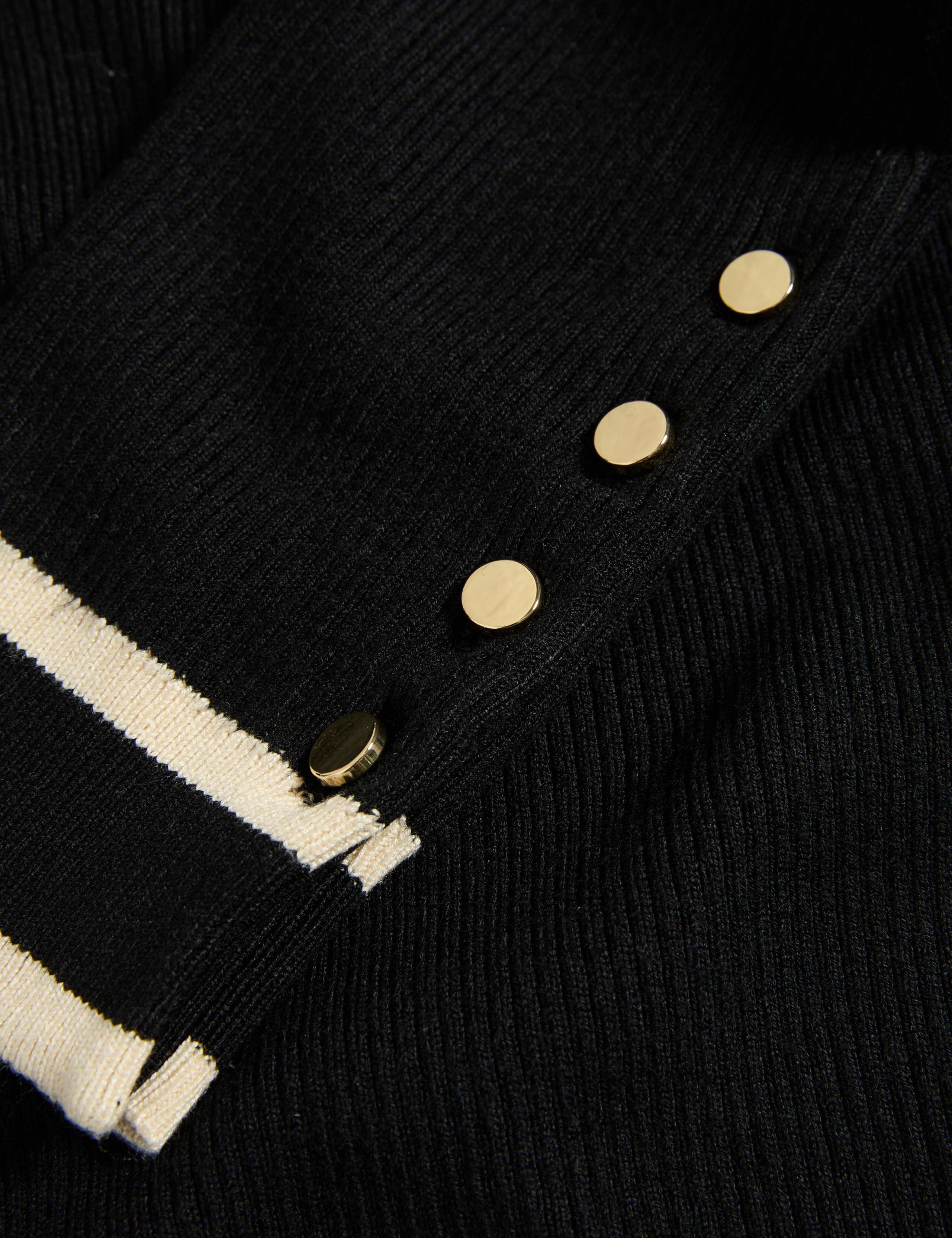 Ribbed Tipped Detail Crew Neck Jumper 7 of 7