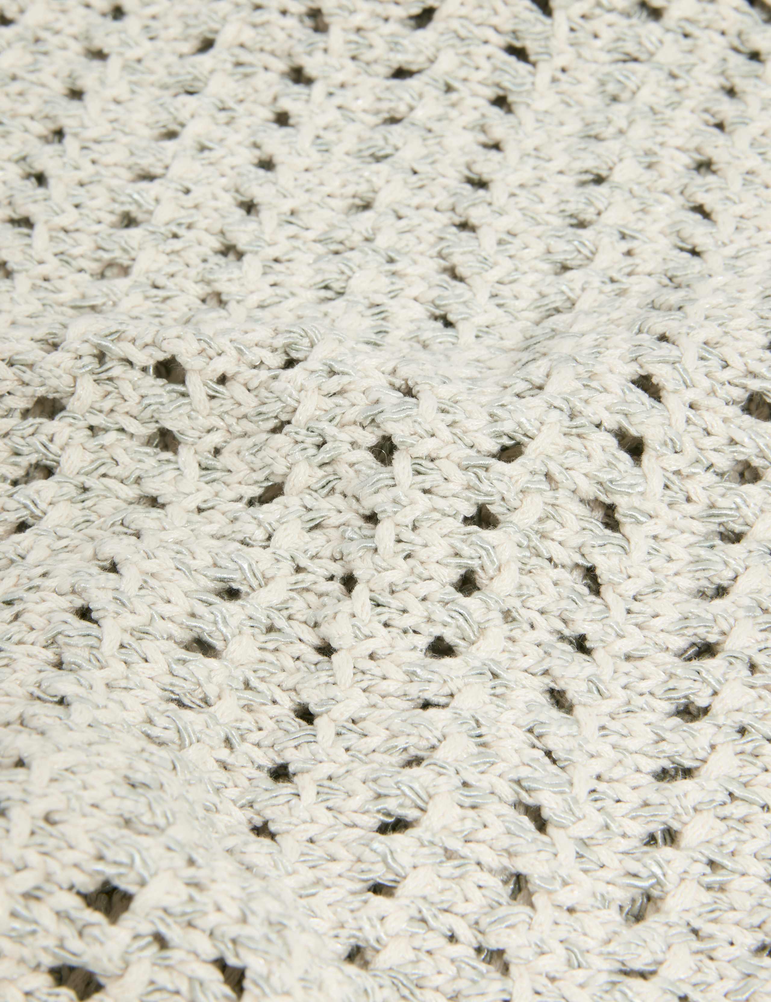 Textured Crew Neck Jumper with Cotton 6 of 6