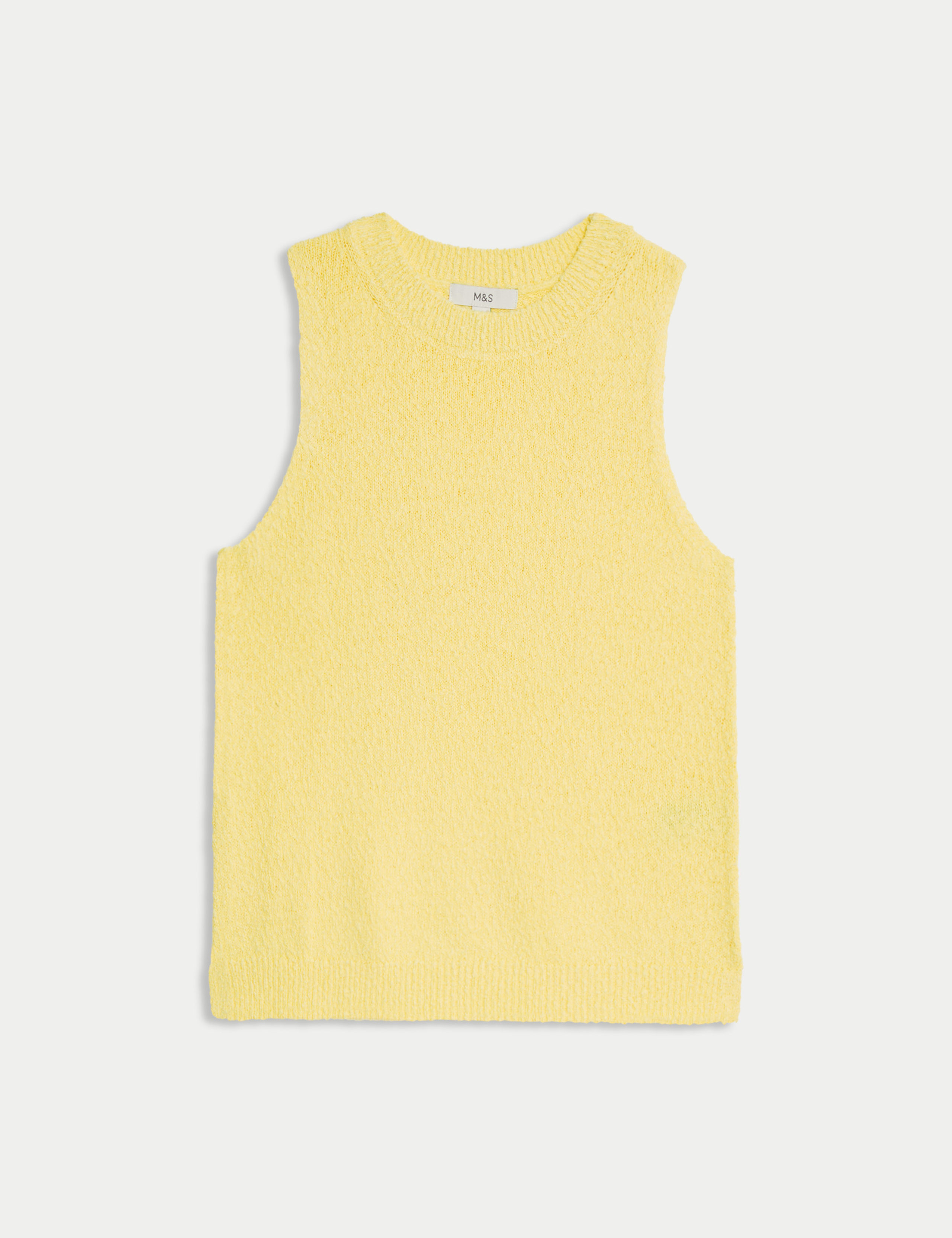 Cotton Rich Textured Knitted Vest 2 of 6