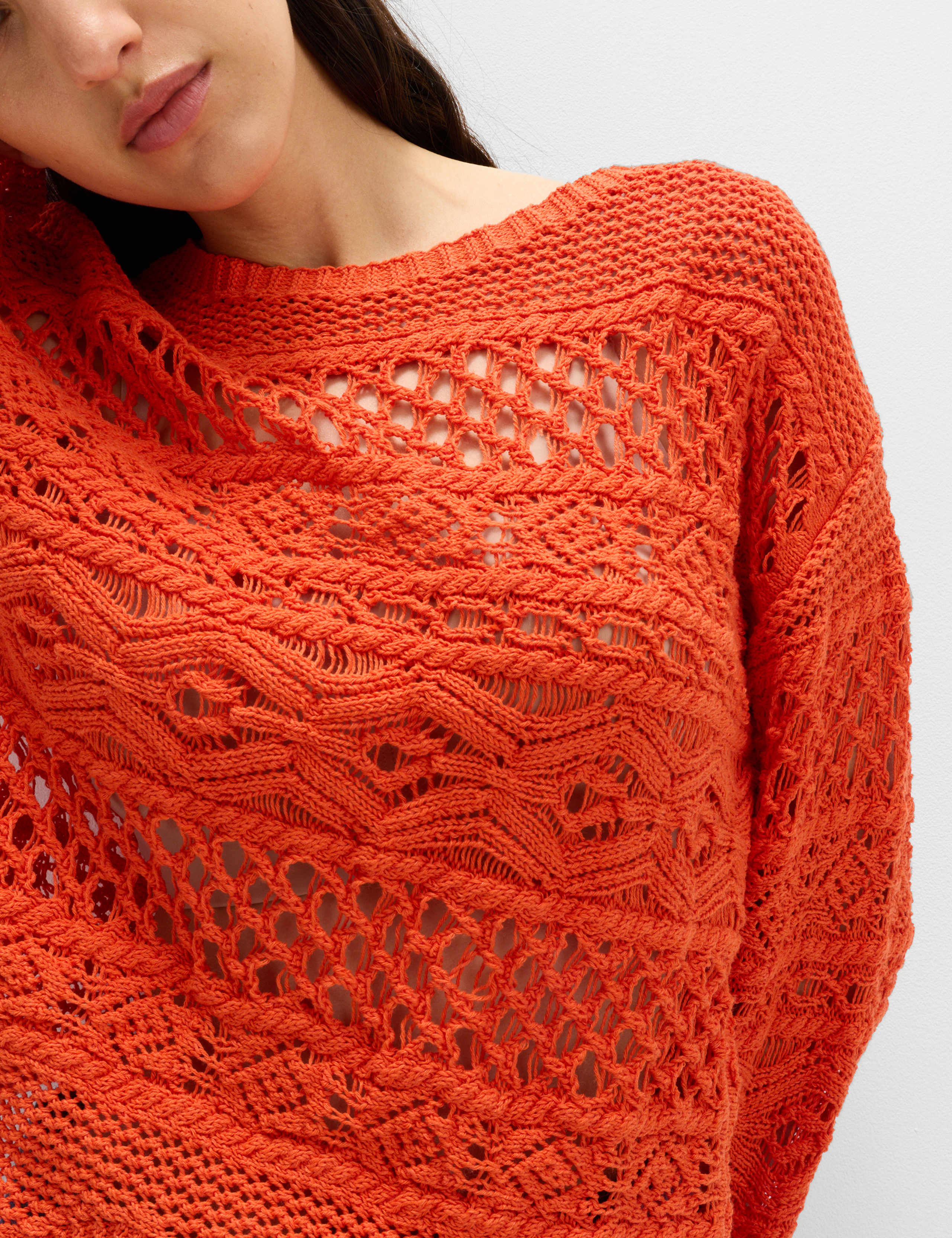 Cotton Rich Textured Cropped Jumper 4 of 5