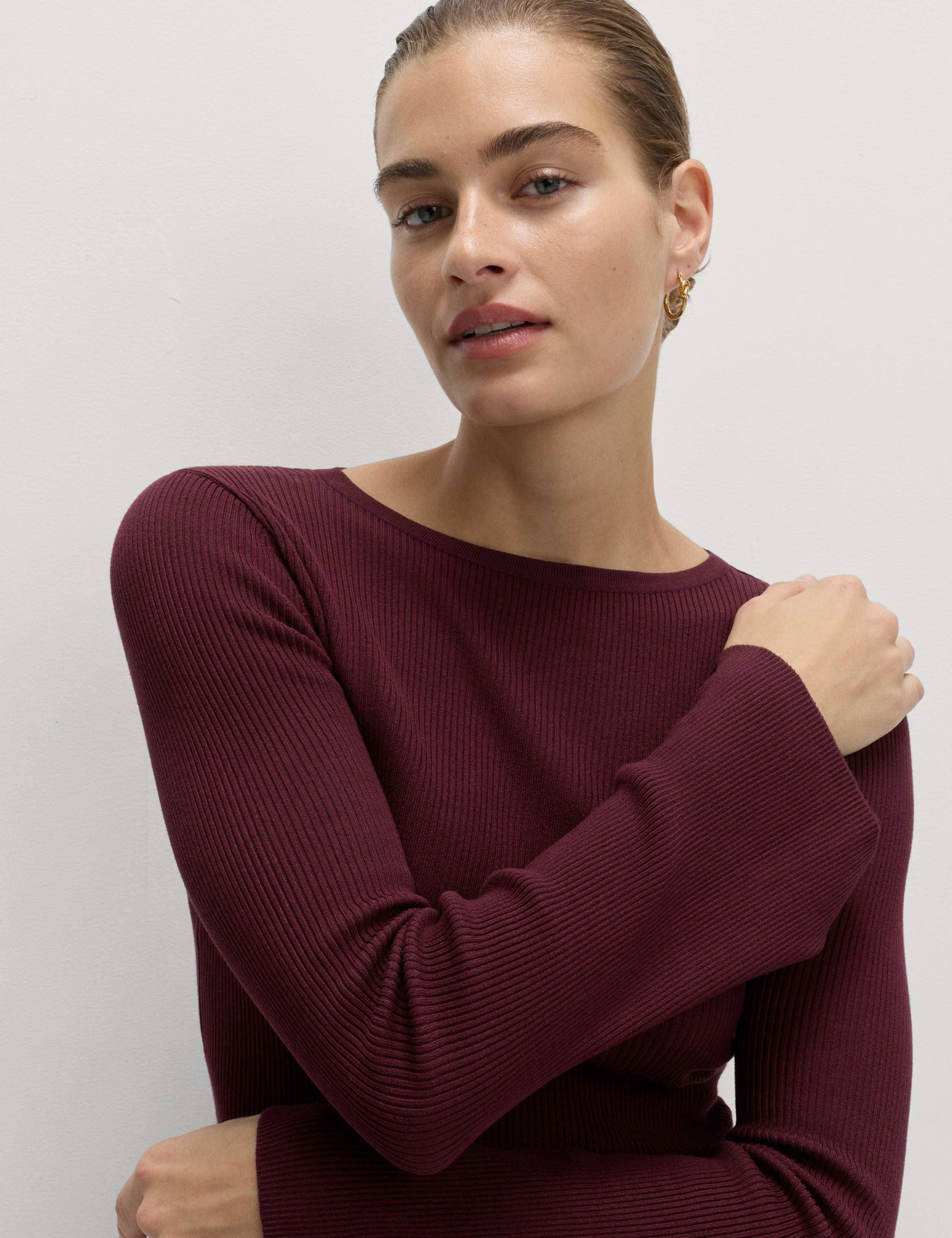 Flute Sleeve Knitted Top 1 of 4