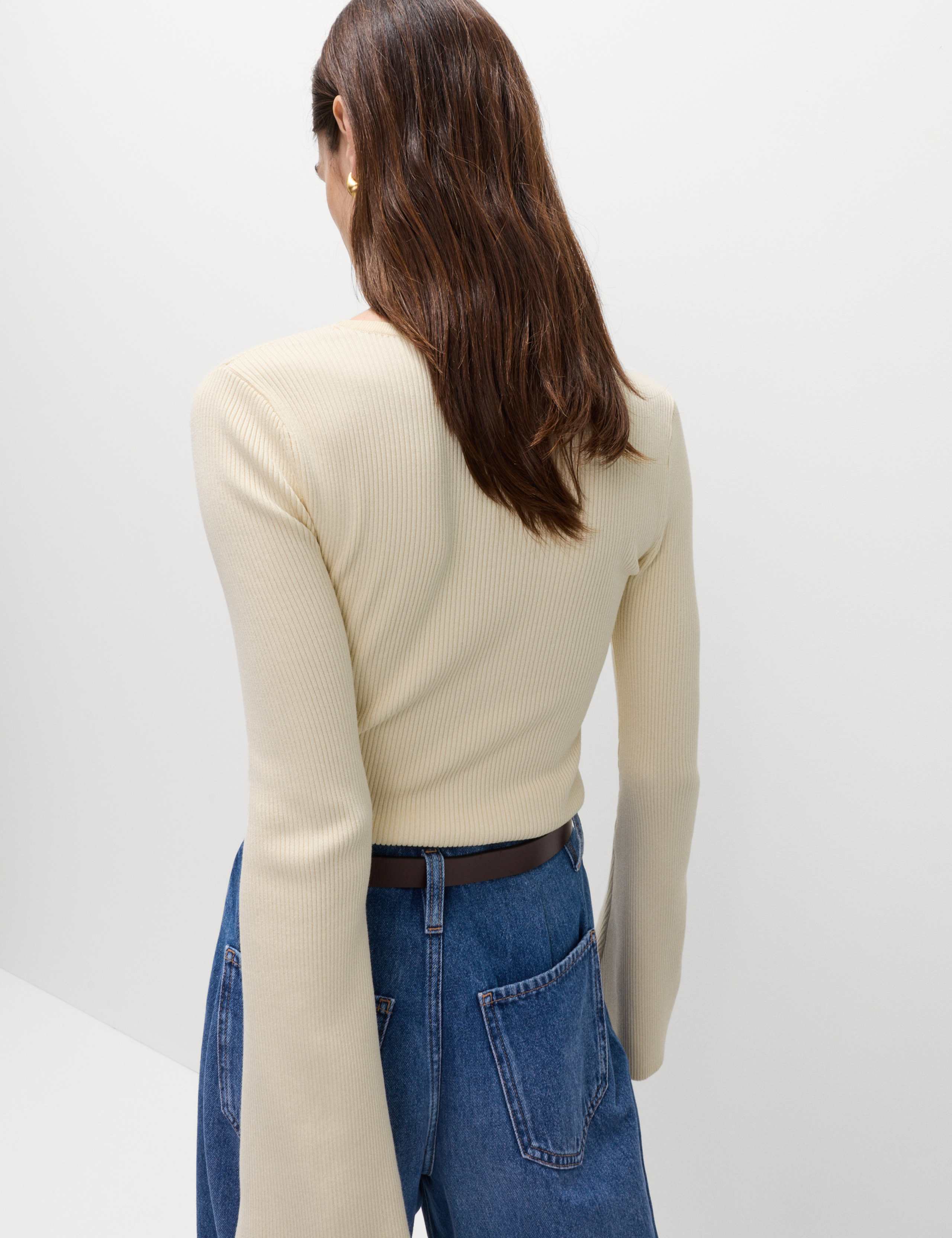 Flute Sleeve Knitted Top 4 of 5