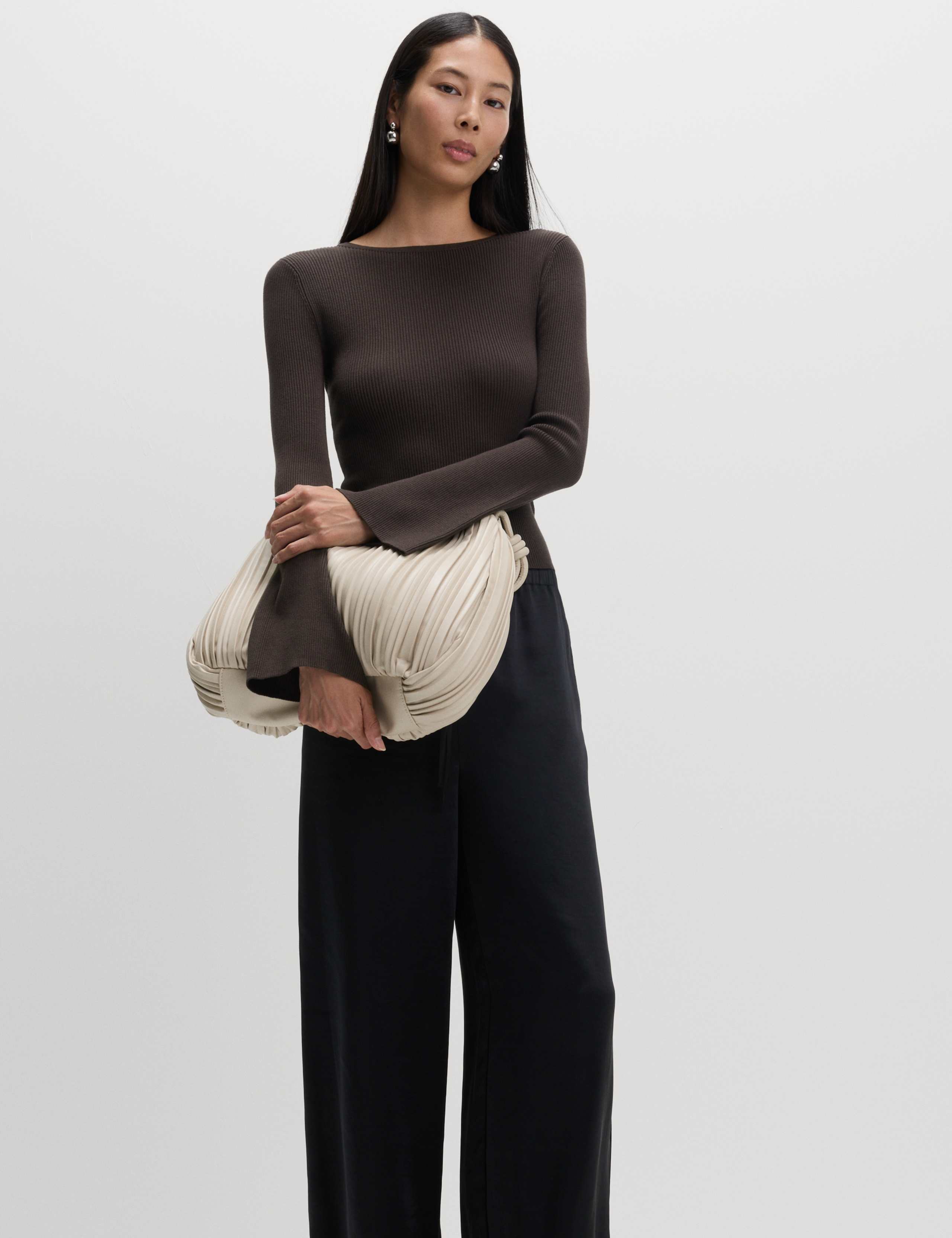 Flute Sleeve Knitted Top 3 of 5