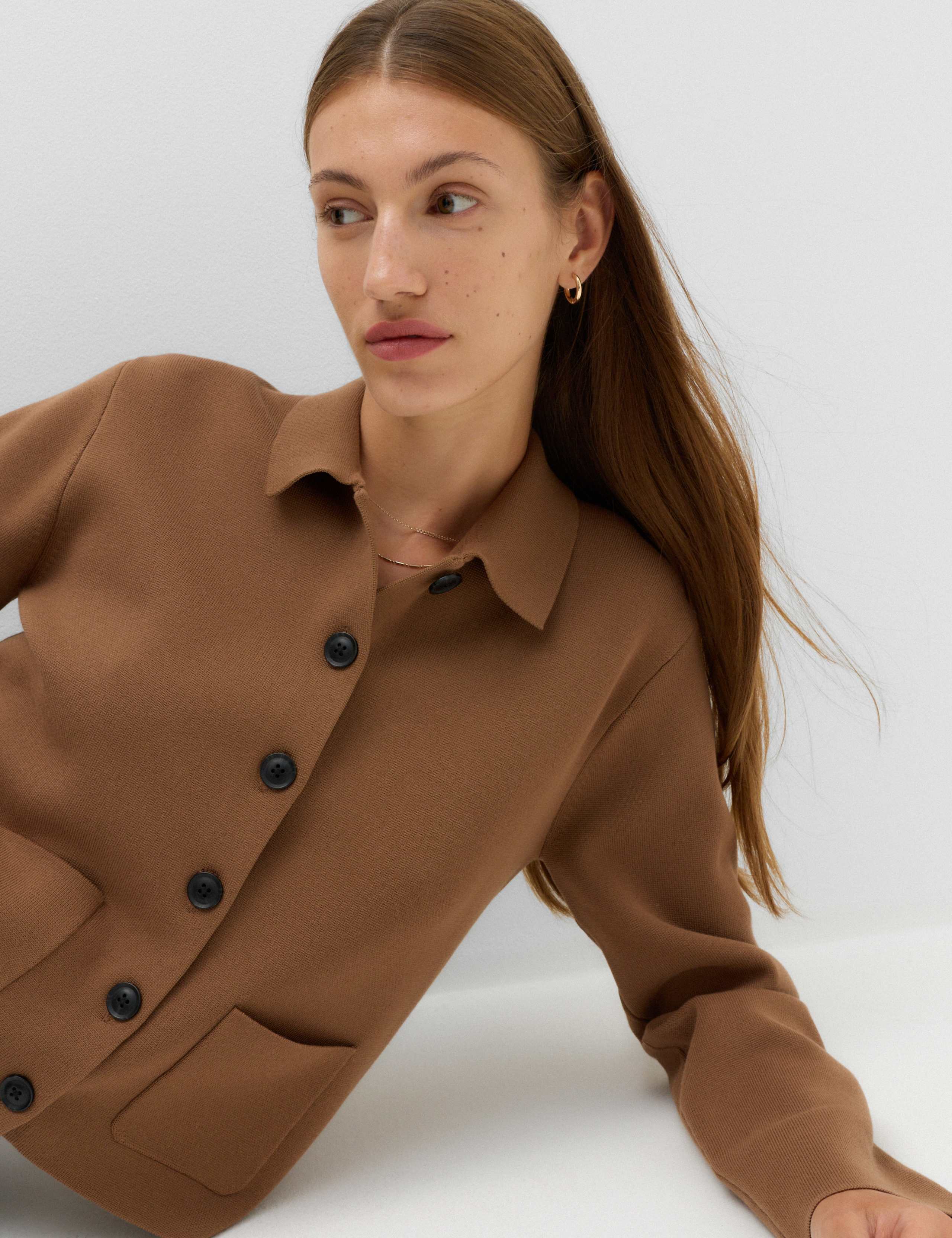 Wool Rich Collared Pocket Detail Jacket 7 of 7