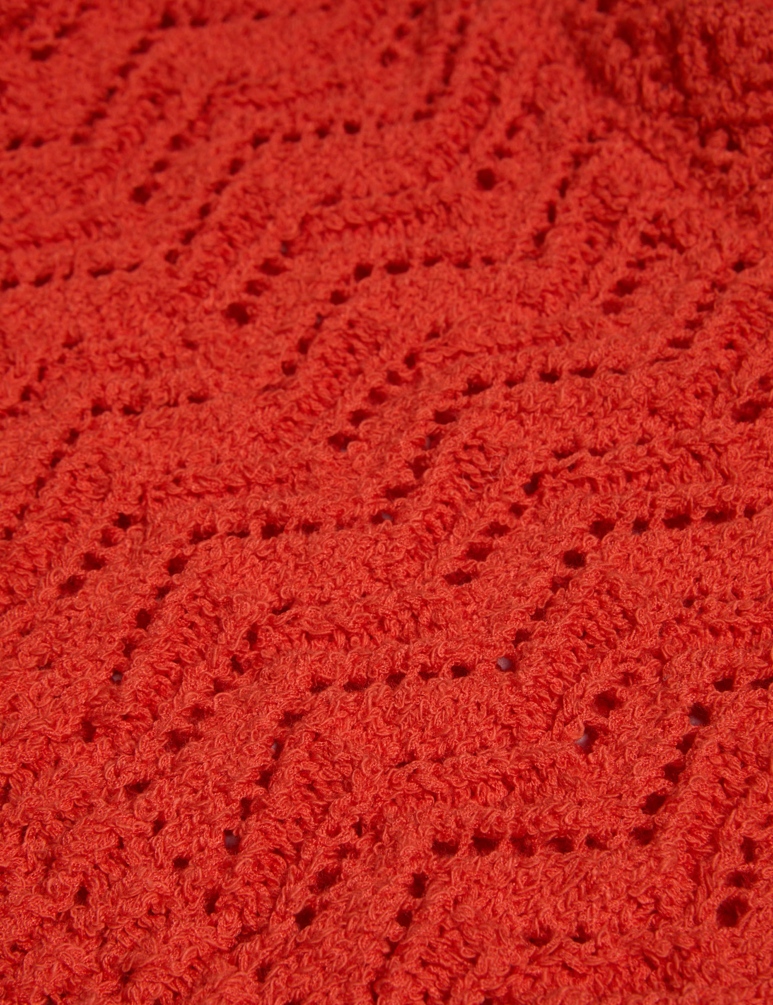 Cotton Blend Pointelle Scallop Edge Knitted Vest 6 of 6