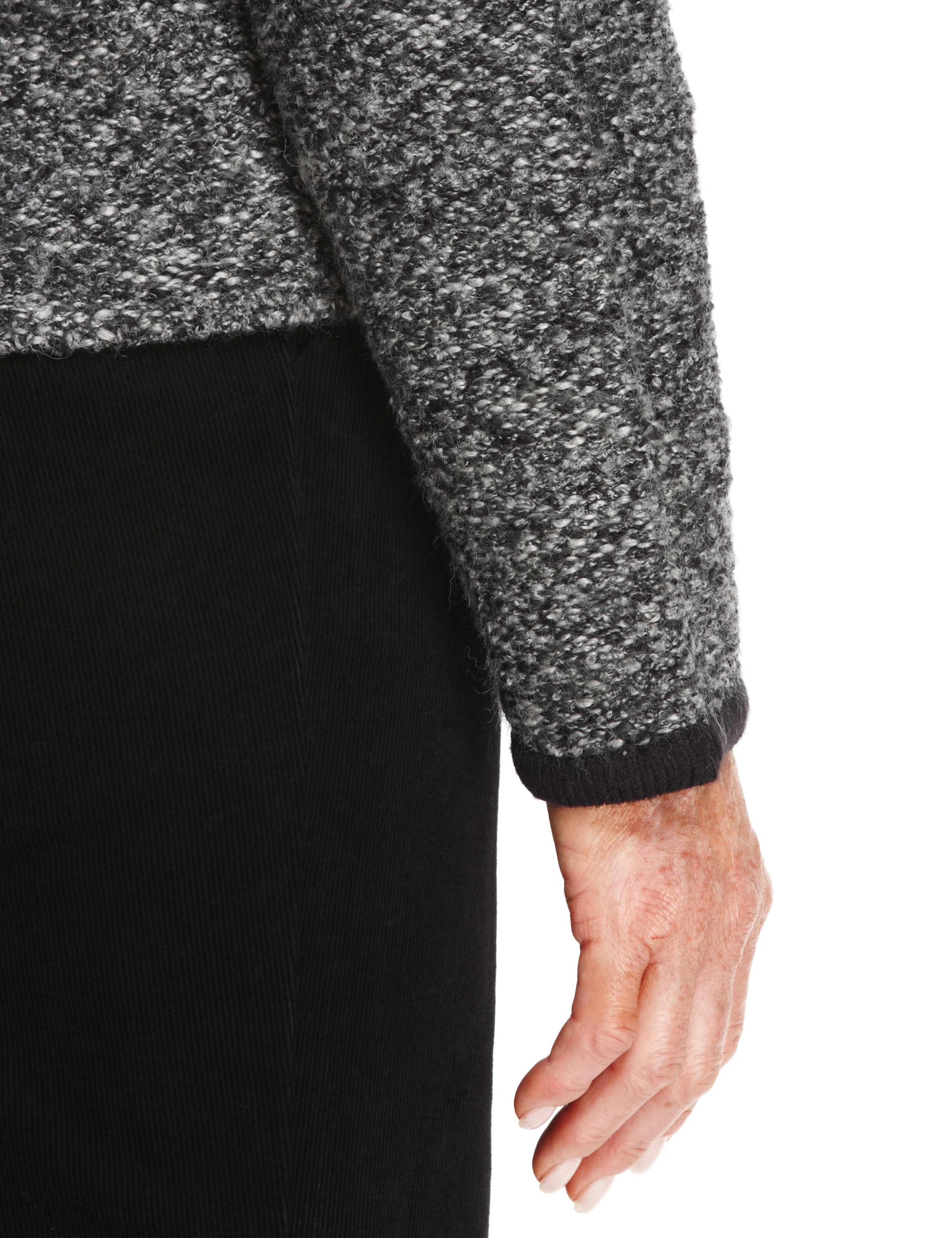 Bead Embellished Bouclé Knitted Jacket with Wool 8 of 10