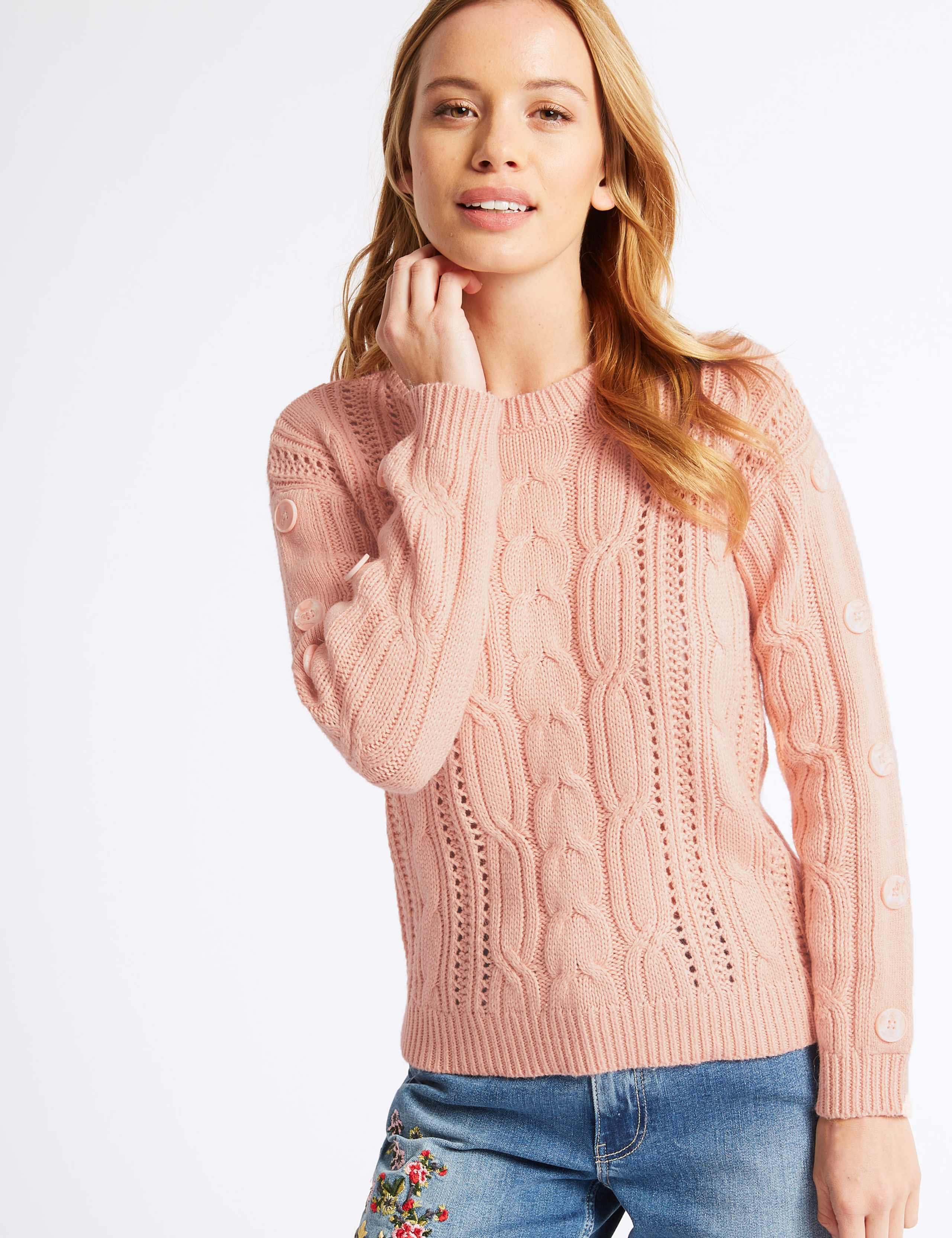 PETITE Cotton Blend Textured Jumper 3 of 5