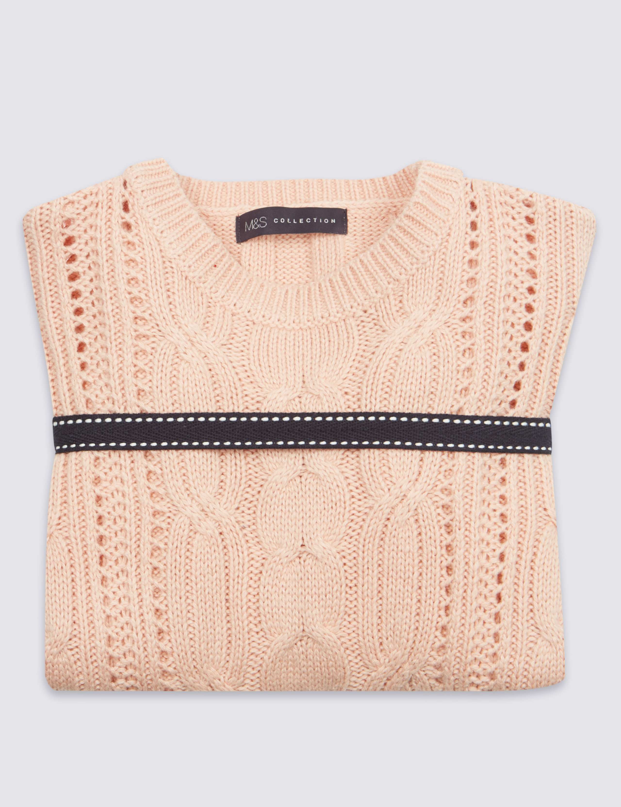 PETITE Cotton Blend Textured Jumper 5 of 5