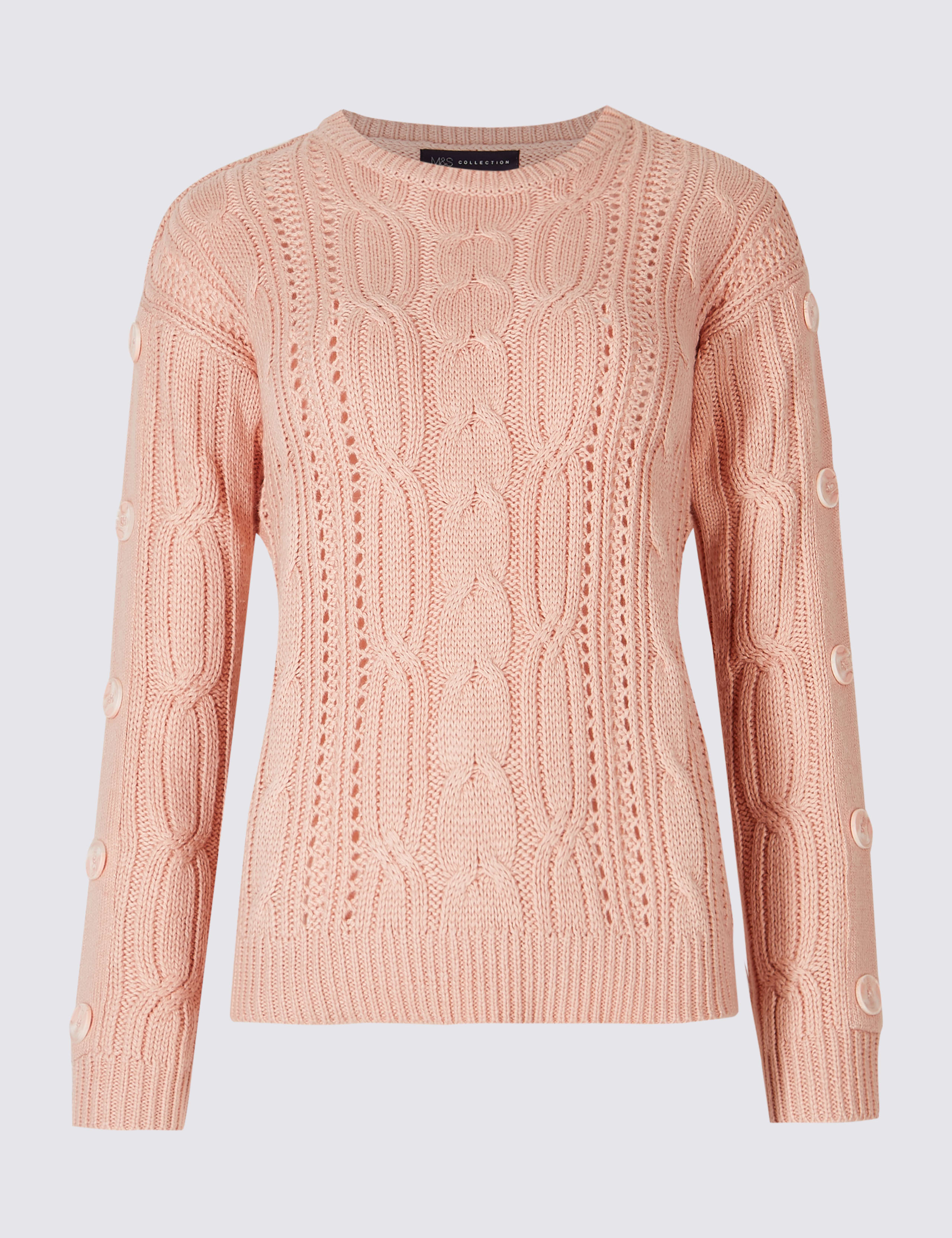 PETITE Cotton Blend Textured Jumper 2 of 5