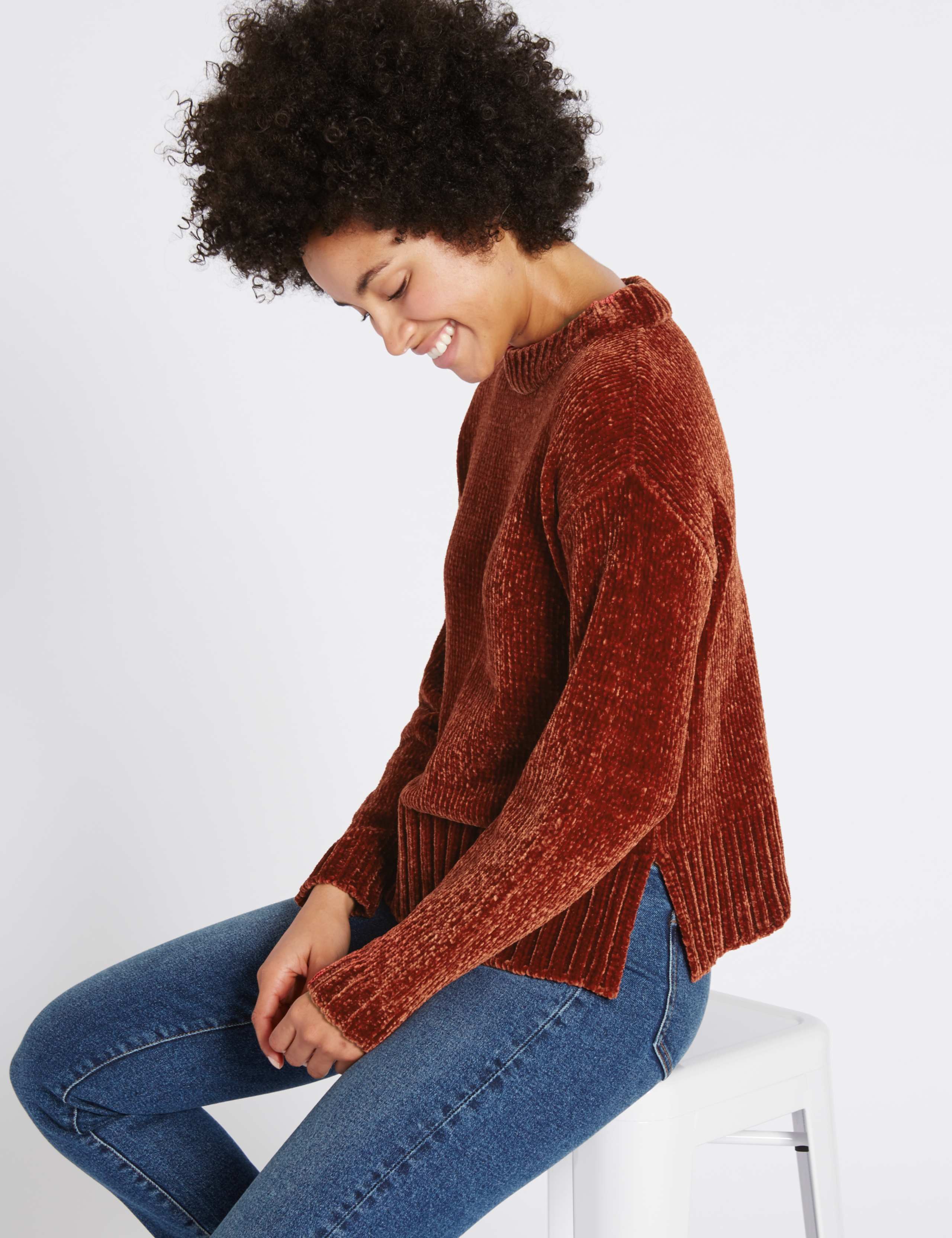 Chenille Round Neck Jumper 3 of 5