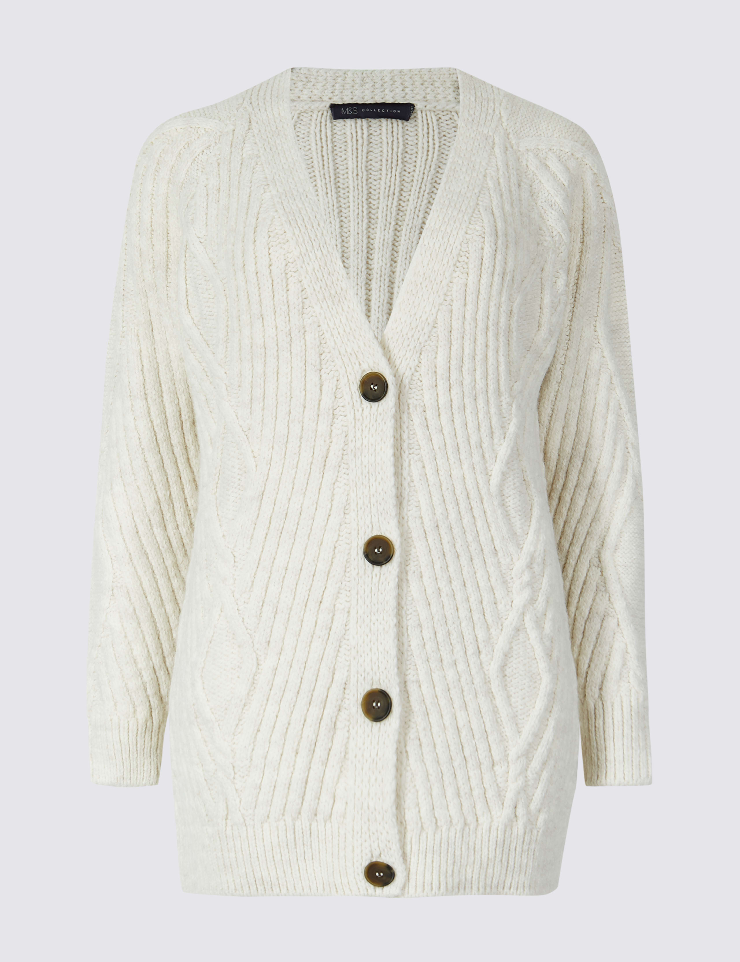Cable Knit Longline Cardigan 2 of 5