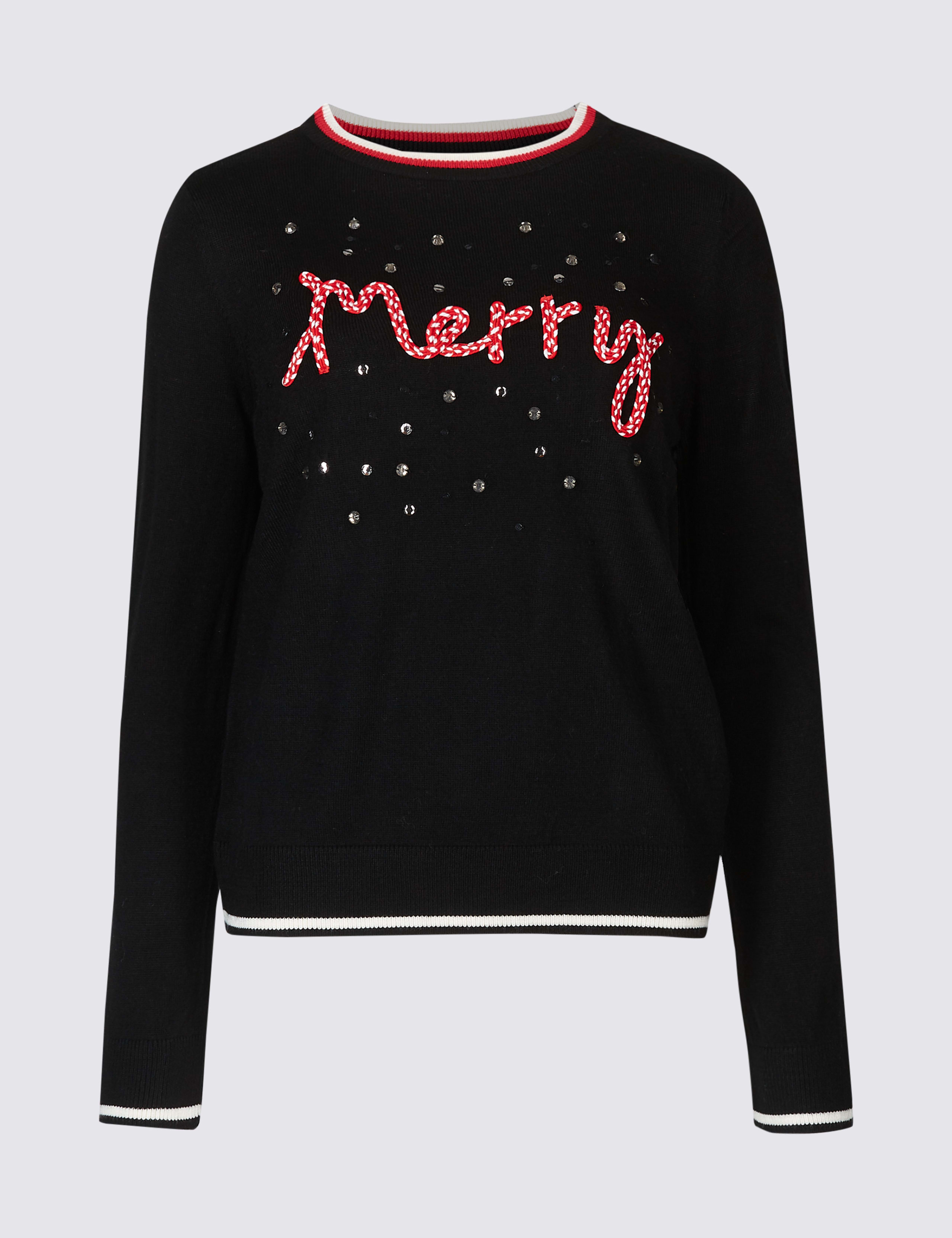 Embellished Novelty Round Neck Jumper 2 of 4