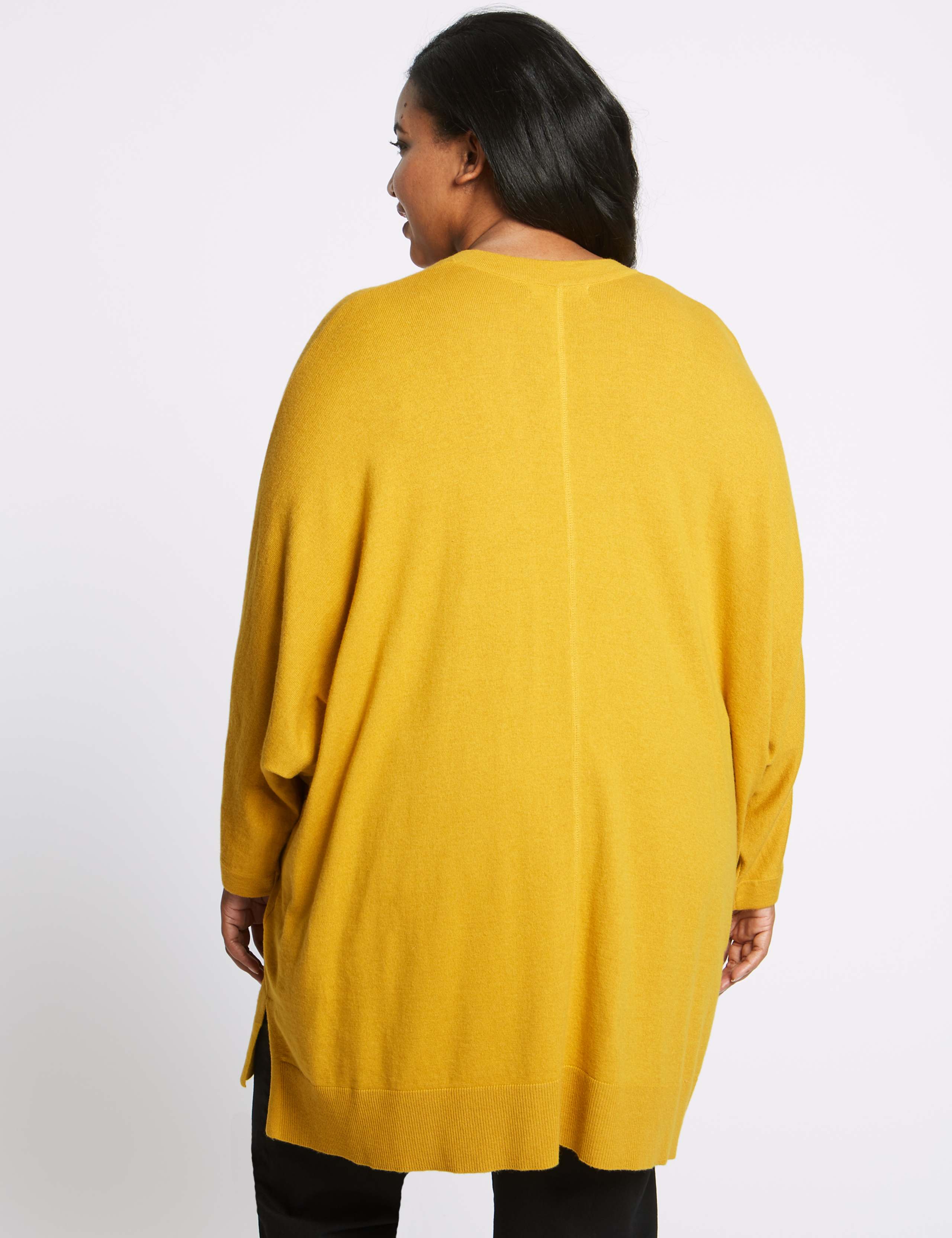 CURVE Knitted V-Neck 3/4 Sleeve Jumper 4 of 5