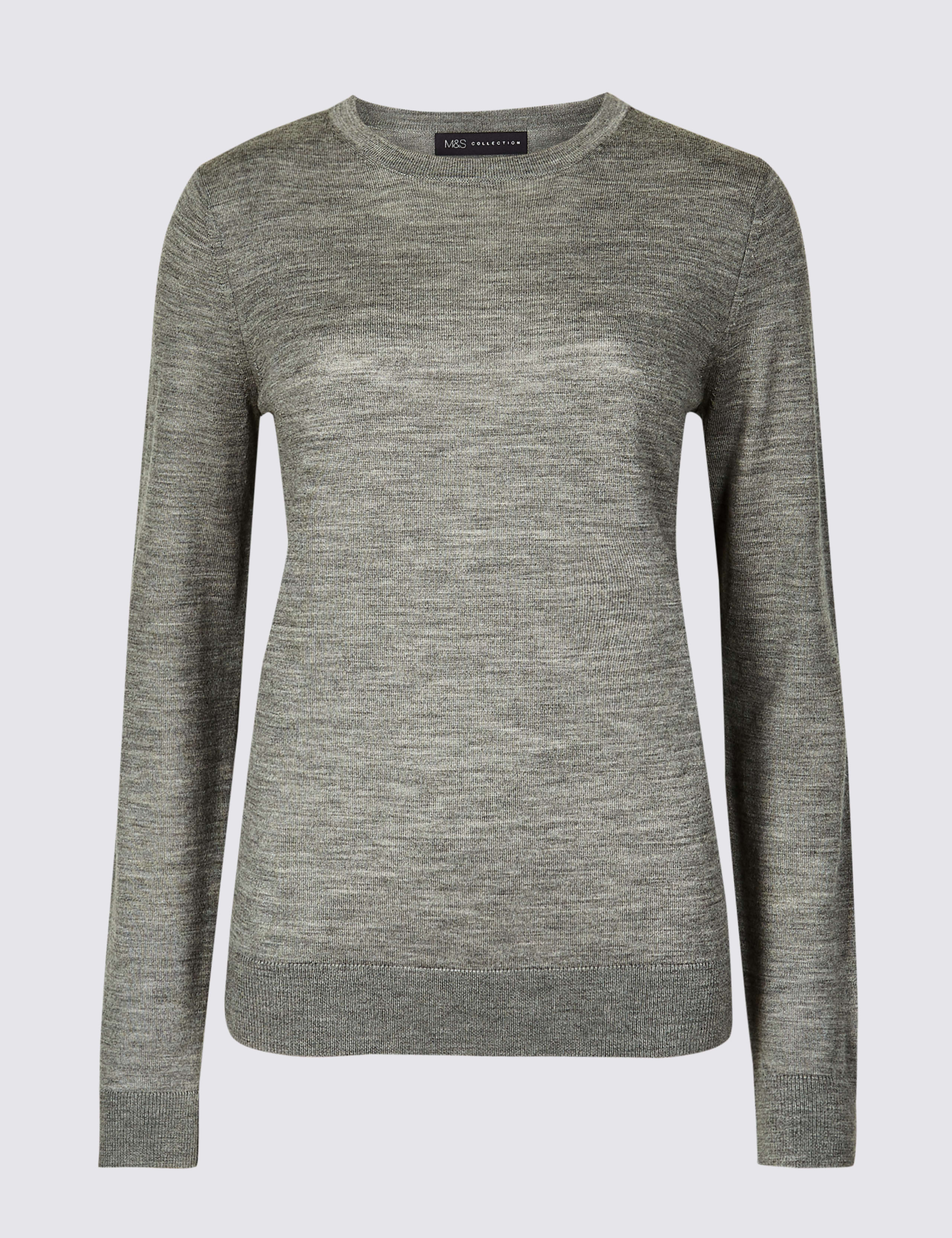 Pure Merino Wool Crew Neck Jumper 2 of 4