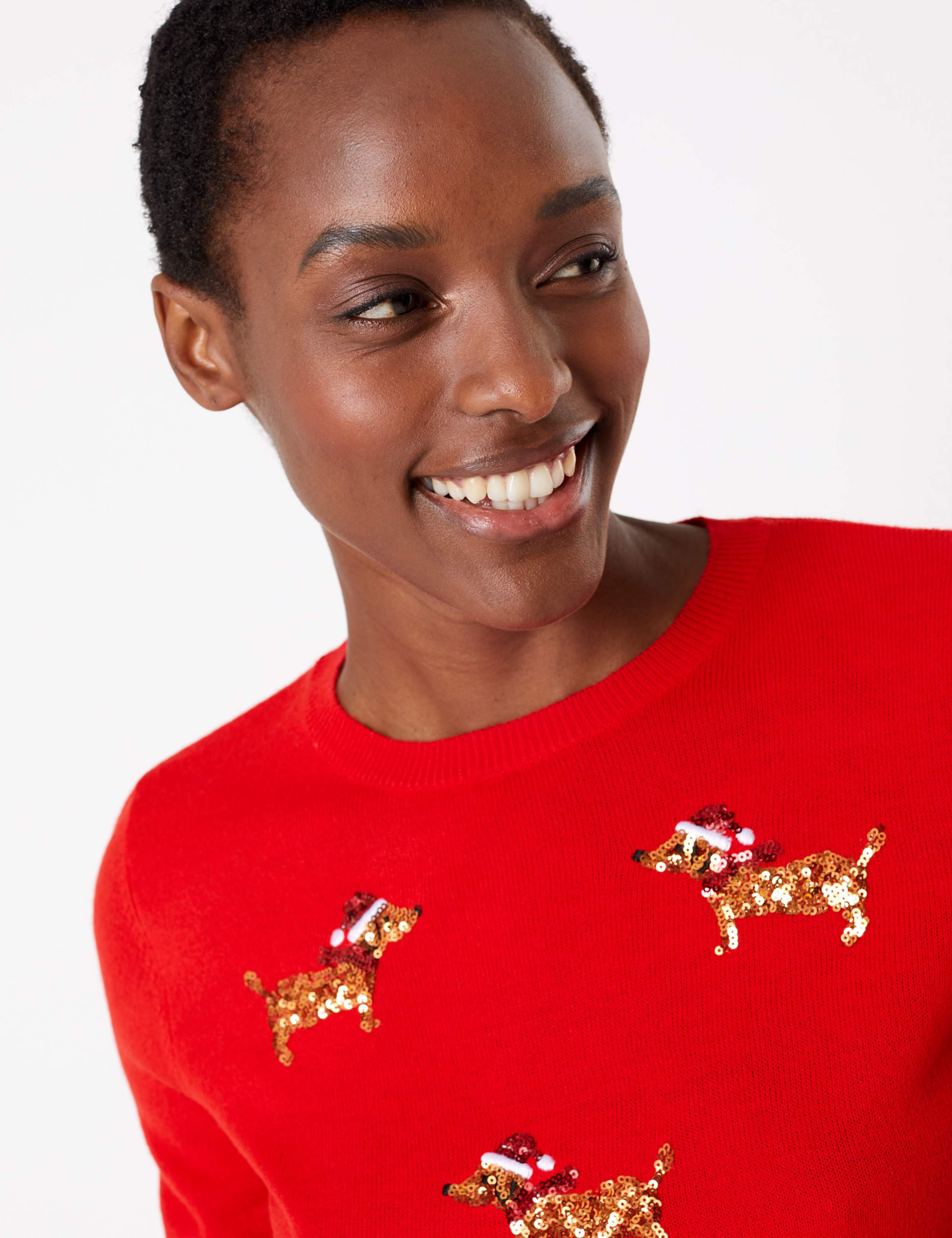 Embellished Dog Christmas Jumper 3 of 4