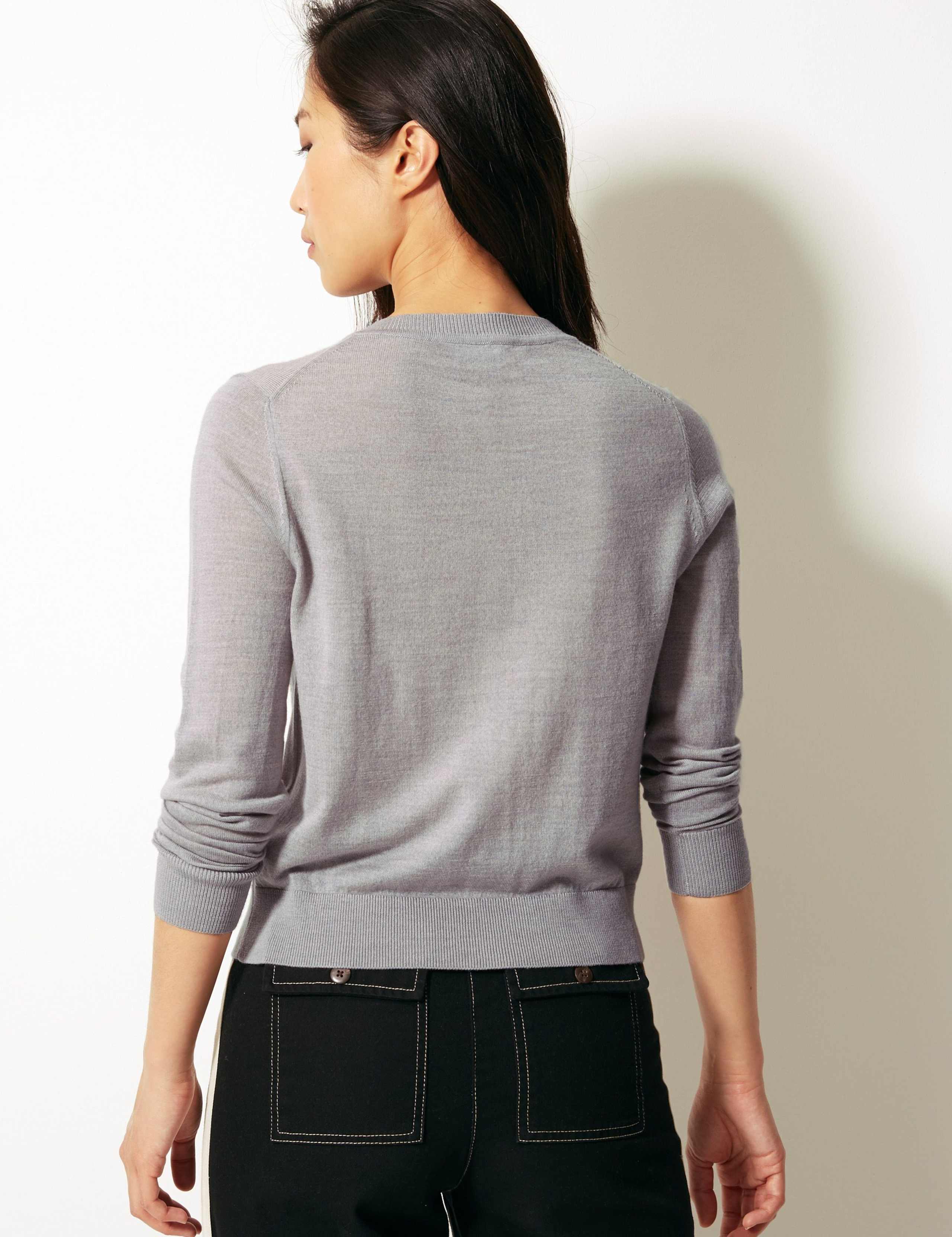 Pure Merino Wool Cardigan 5 of 5