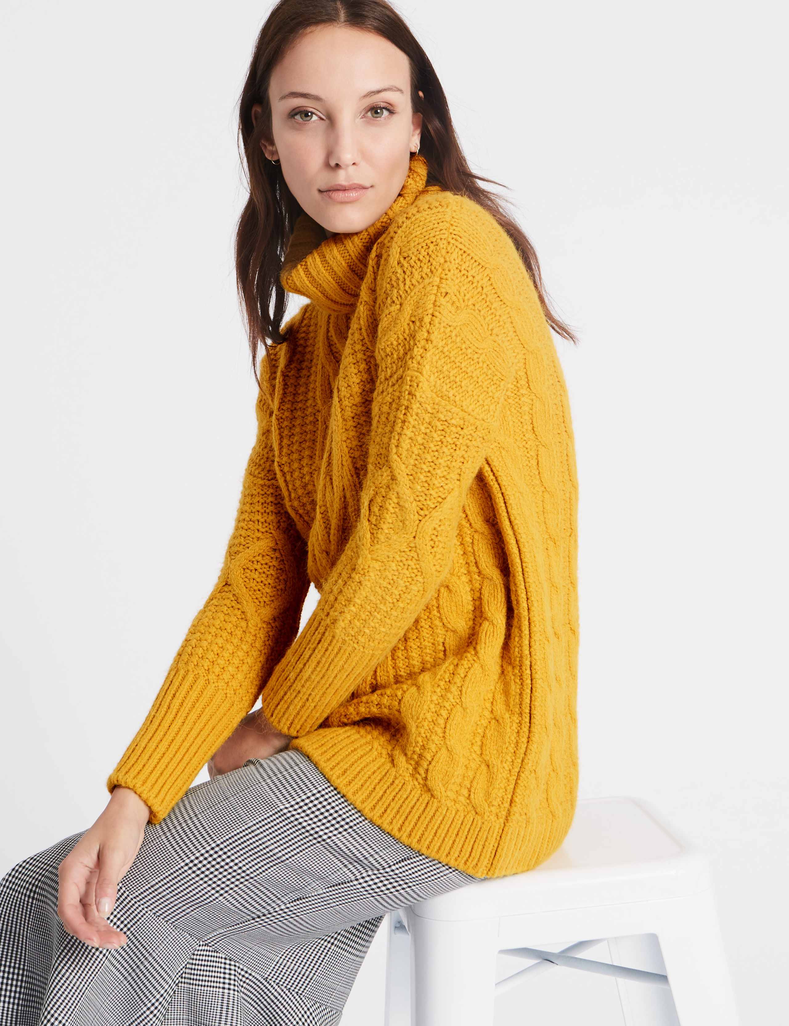 Cable Knit Turtle Neck Jumper 5 of 5