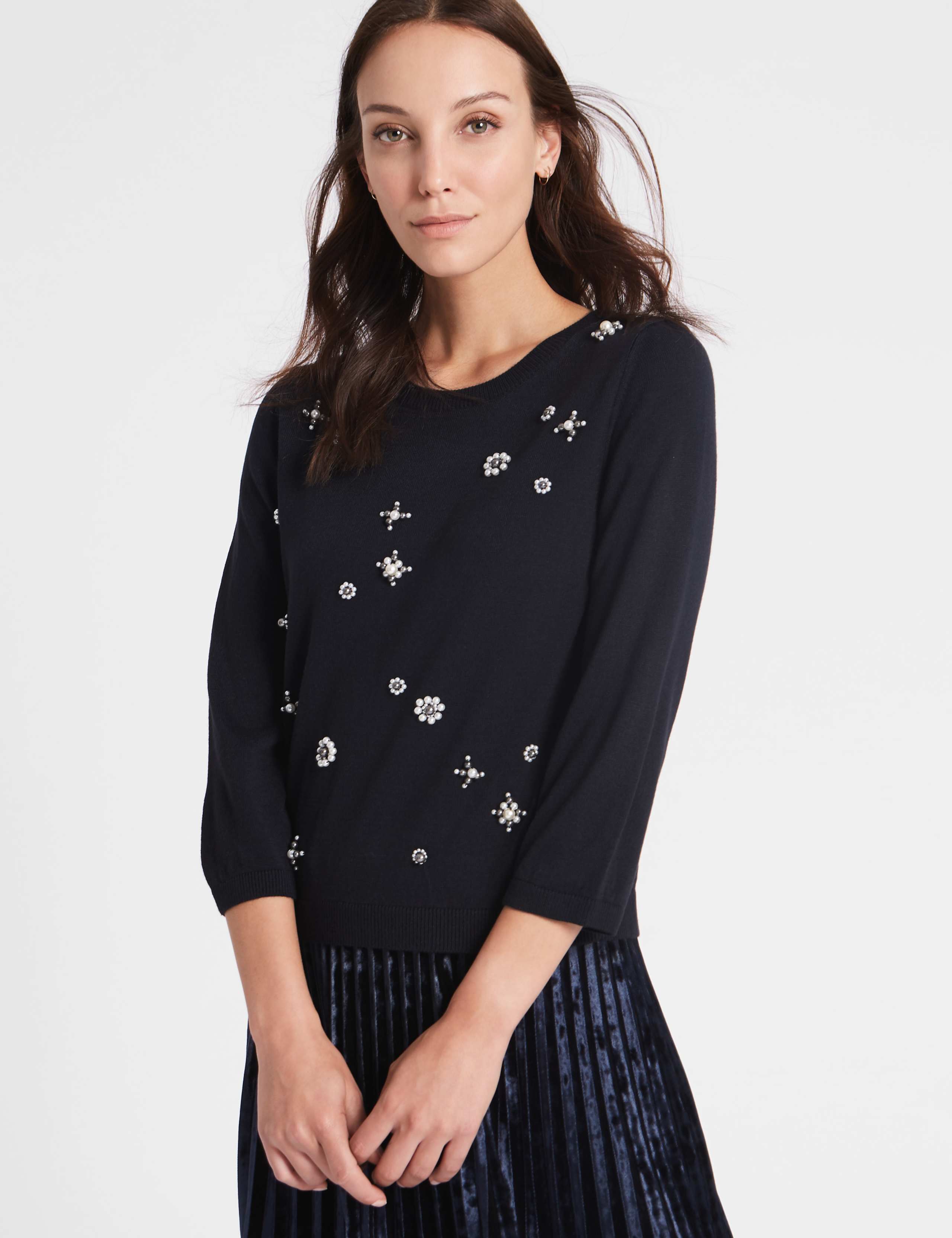 Pearl Round Neck Jumper 3 of 5