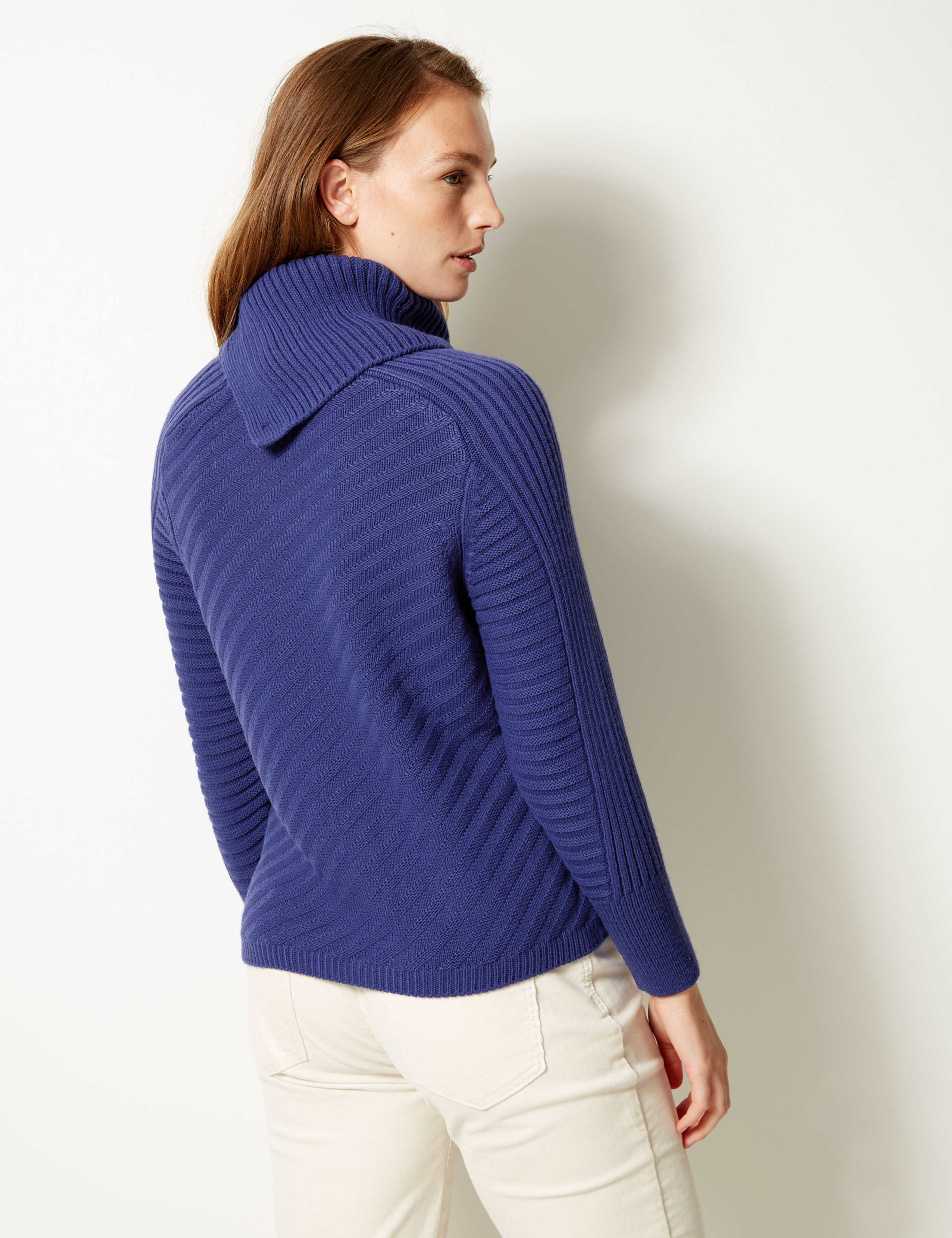 Ribbed Split Neck Jumper 4 of 4