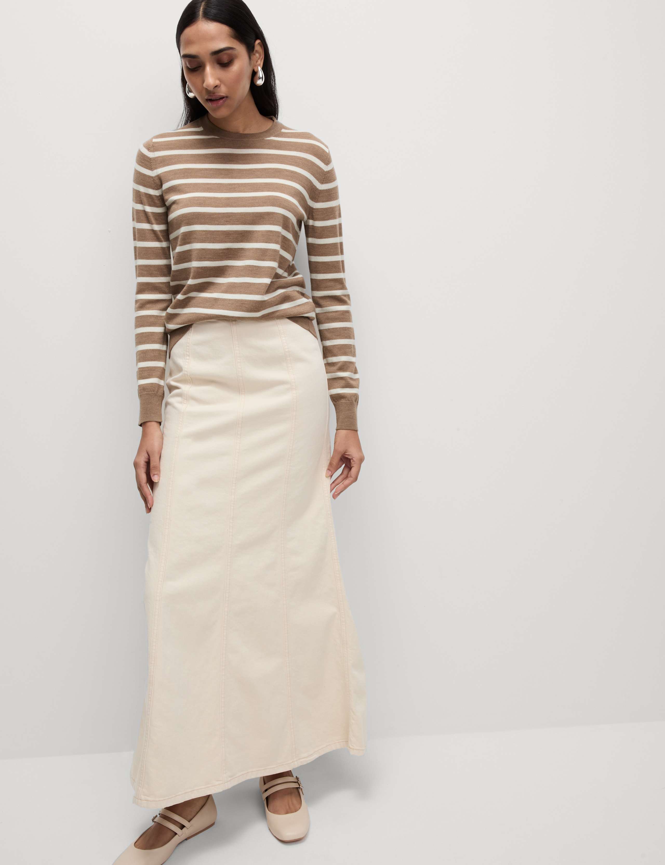 Pure Merino Wool Striped Jumper 4 of 6