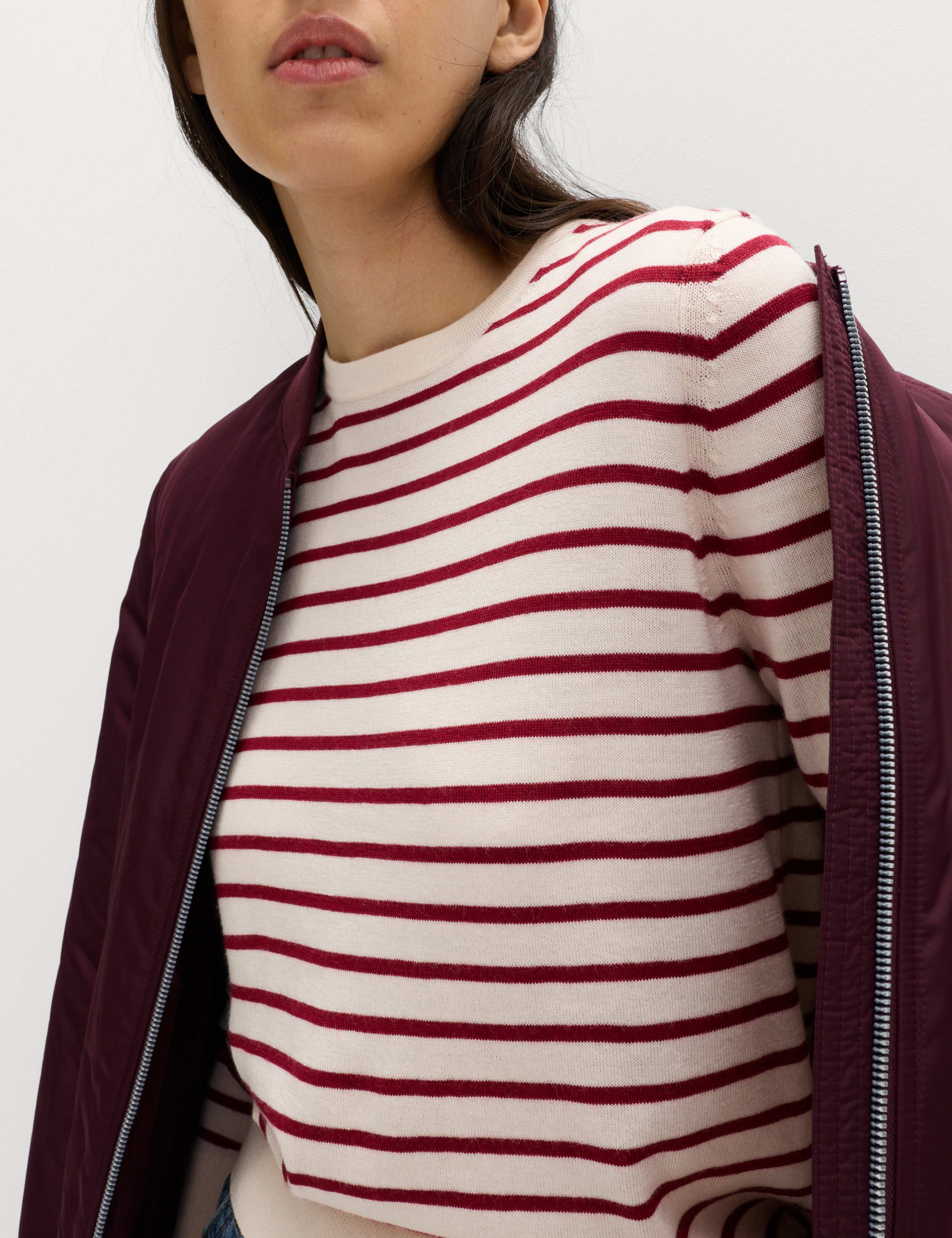 Pure Merino Wool Striped Jumper 3 of 6