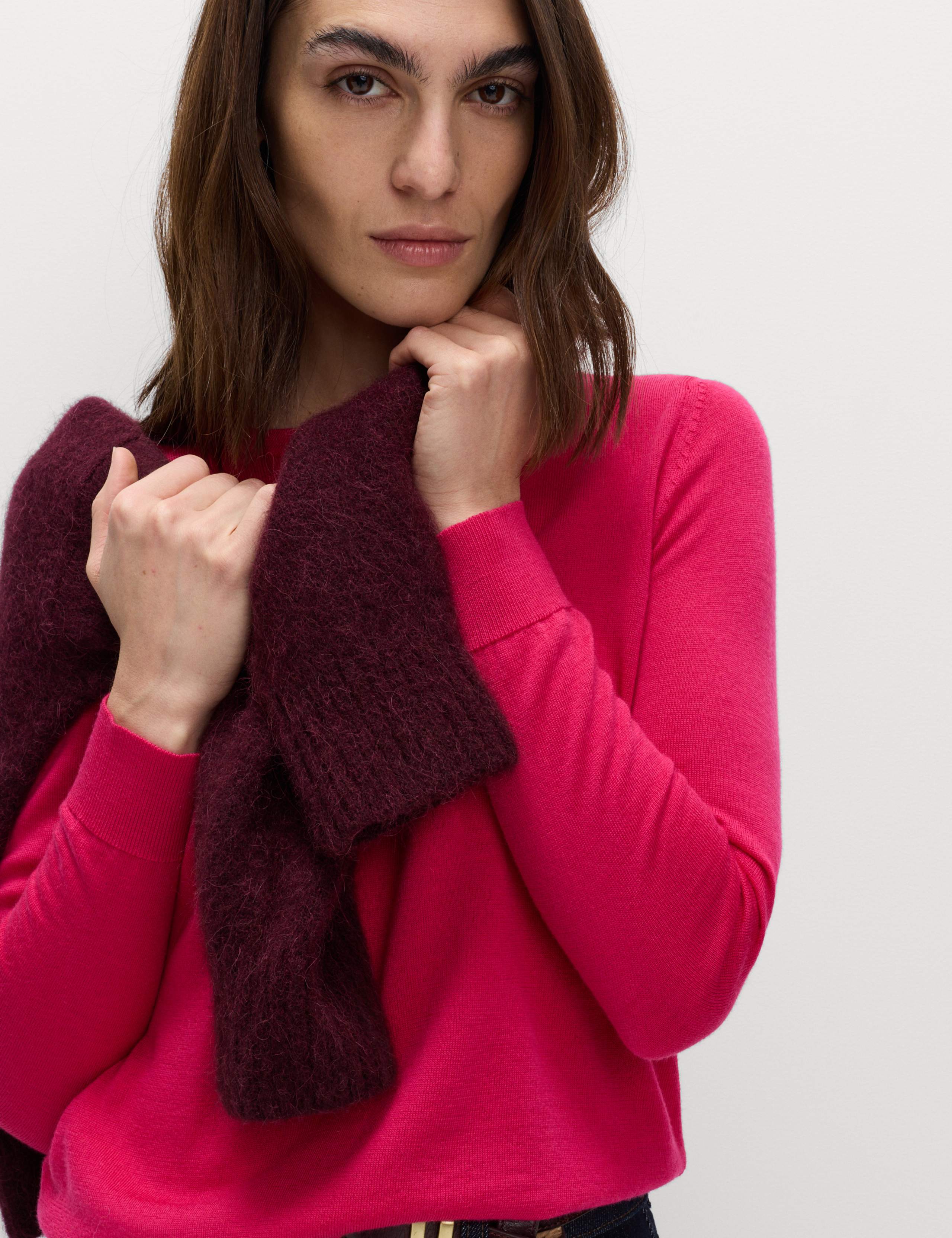 Pure Merino Wool Crew Neck Jumper 3 of 5