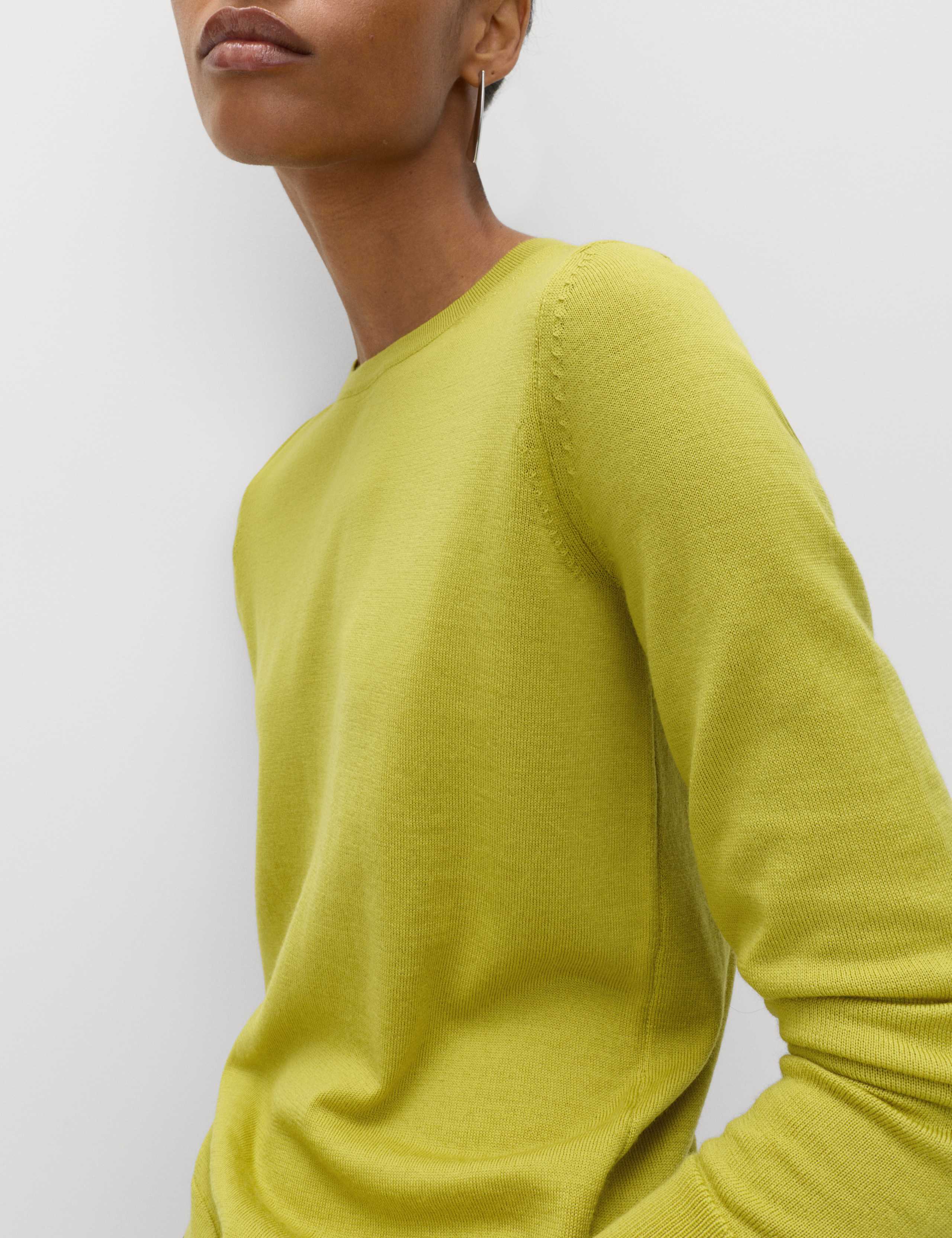 Pure Merino Wool Crew Neck Jumper 5 of 5